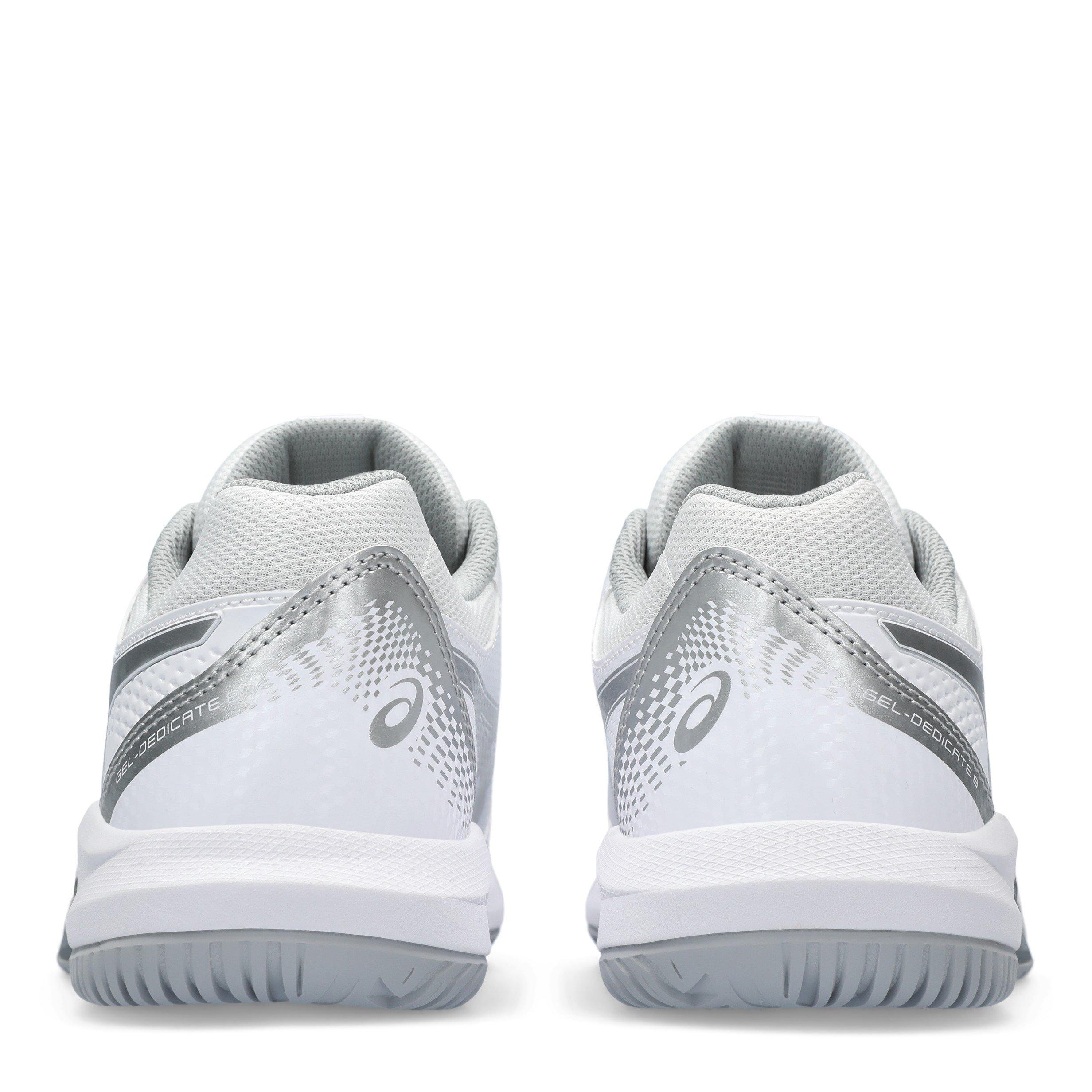 Weiß/Silber - Asics - Gel-Dedicate 8 Tennis Shoes Womens - 7