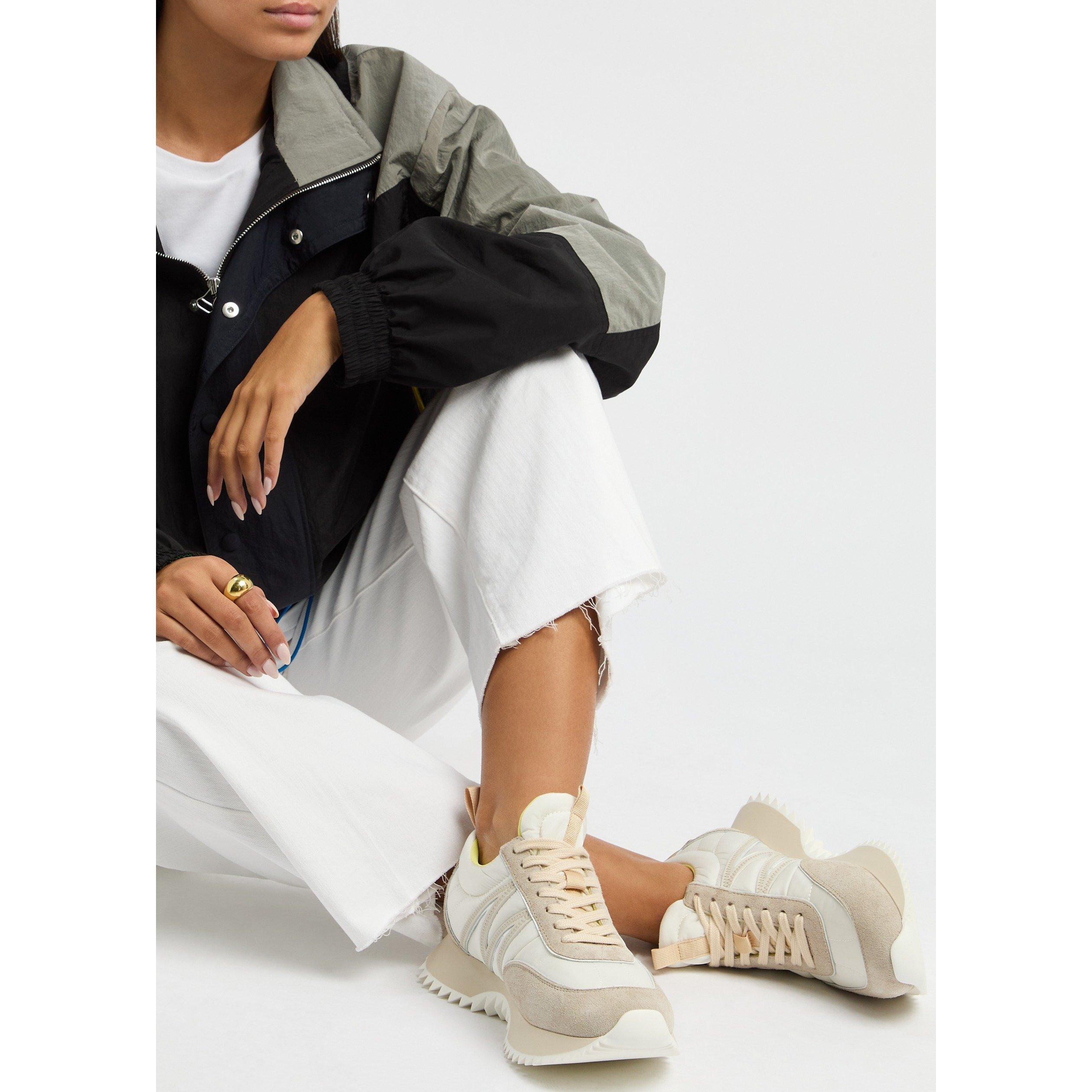 CREAM - Moncler - Women's Pacey Low-Top Trainers - 3