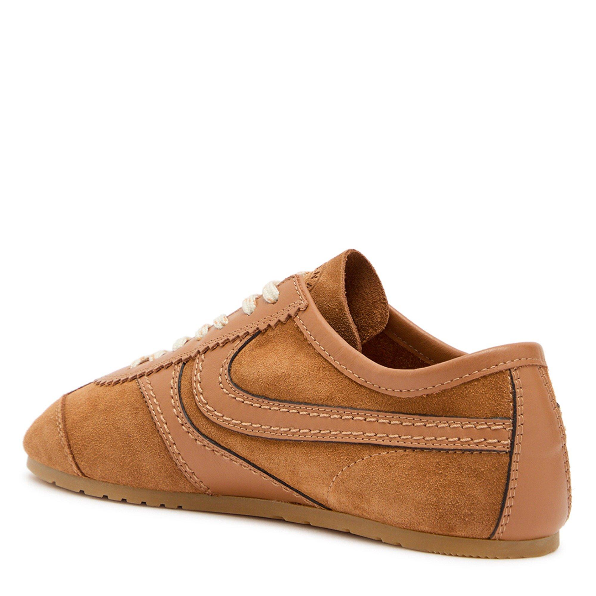 BROWN - Dries Van Noten - Women's Dustin Suede Low-Top Trainers - 2