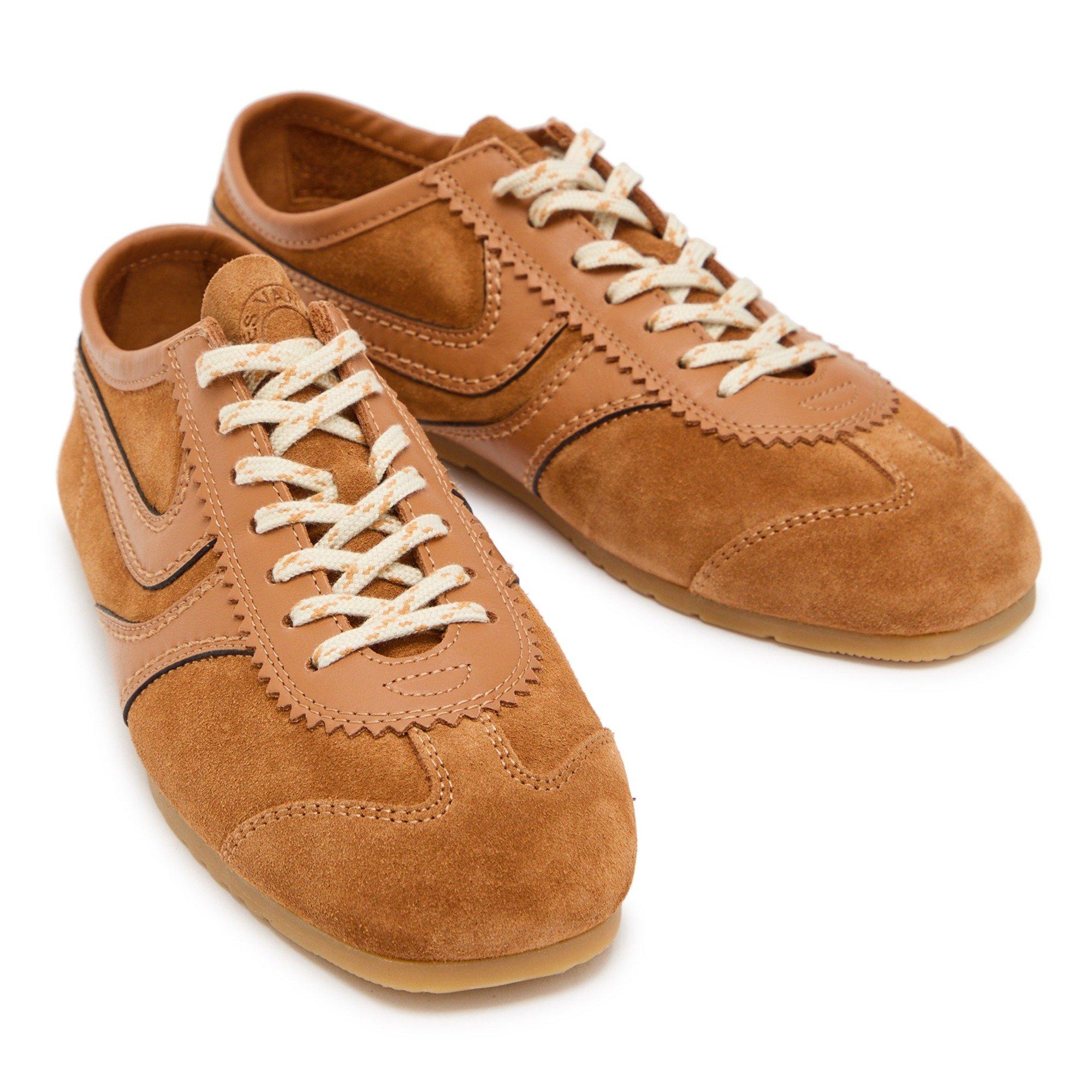 BROWN - Dries Van Noten - Women's Dustin Suede Low-Top Trainers - 4