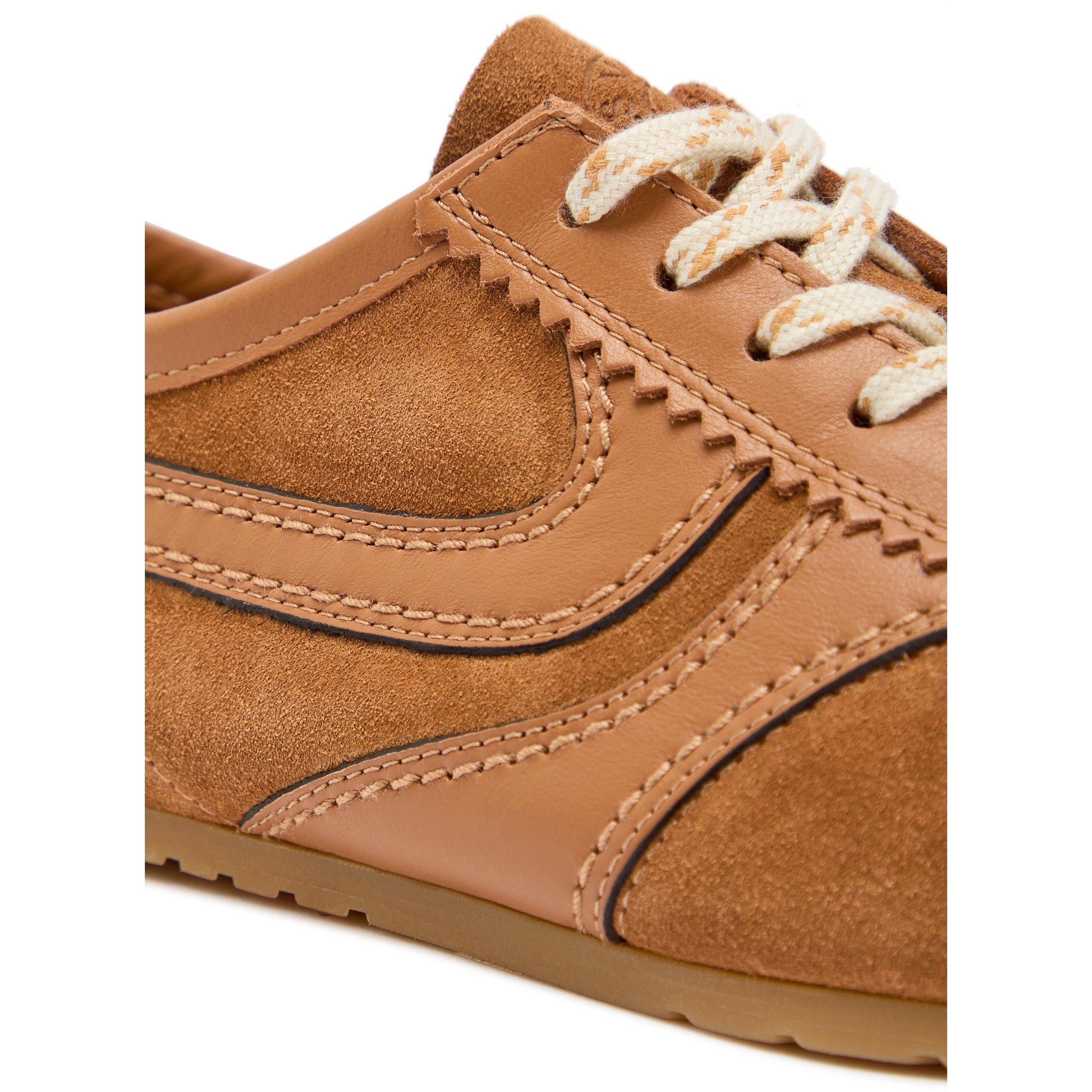 BROWN - Dries Van Noten - Women's Dustin Suede Low-Top Trainers - 5