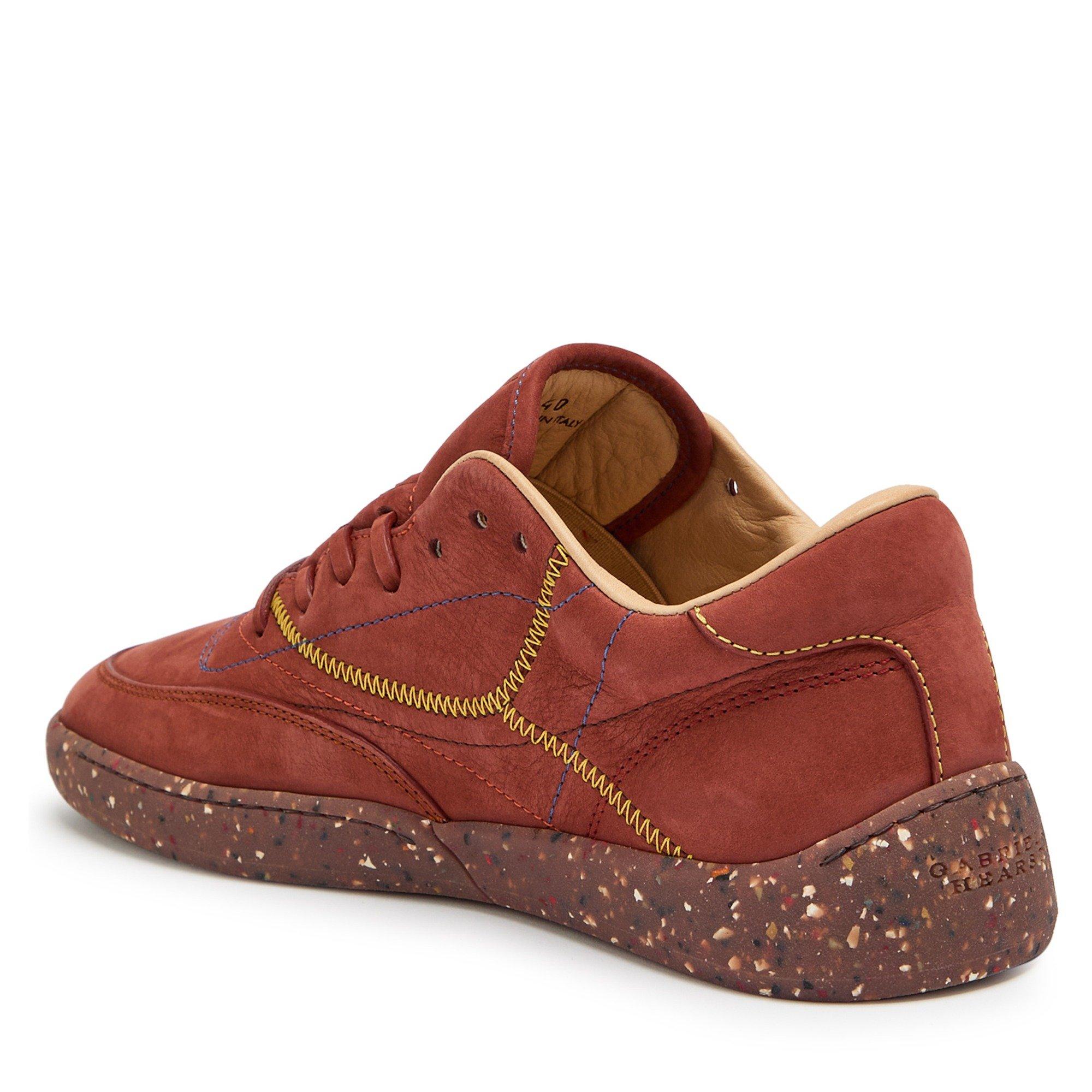 BURGUNDY - Gabriela Hearst - Women's Ohio Nubuck Low-Top Trainers - 2