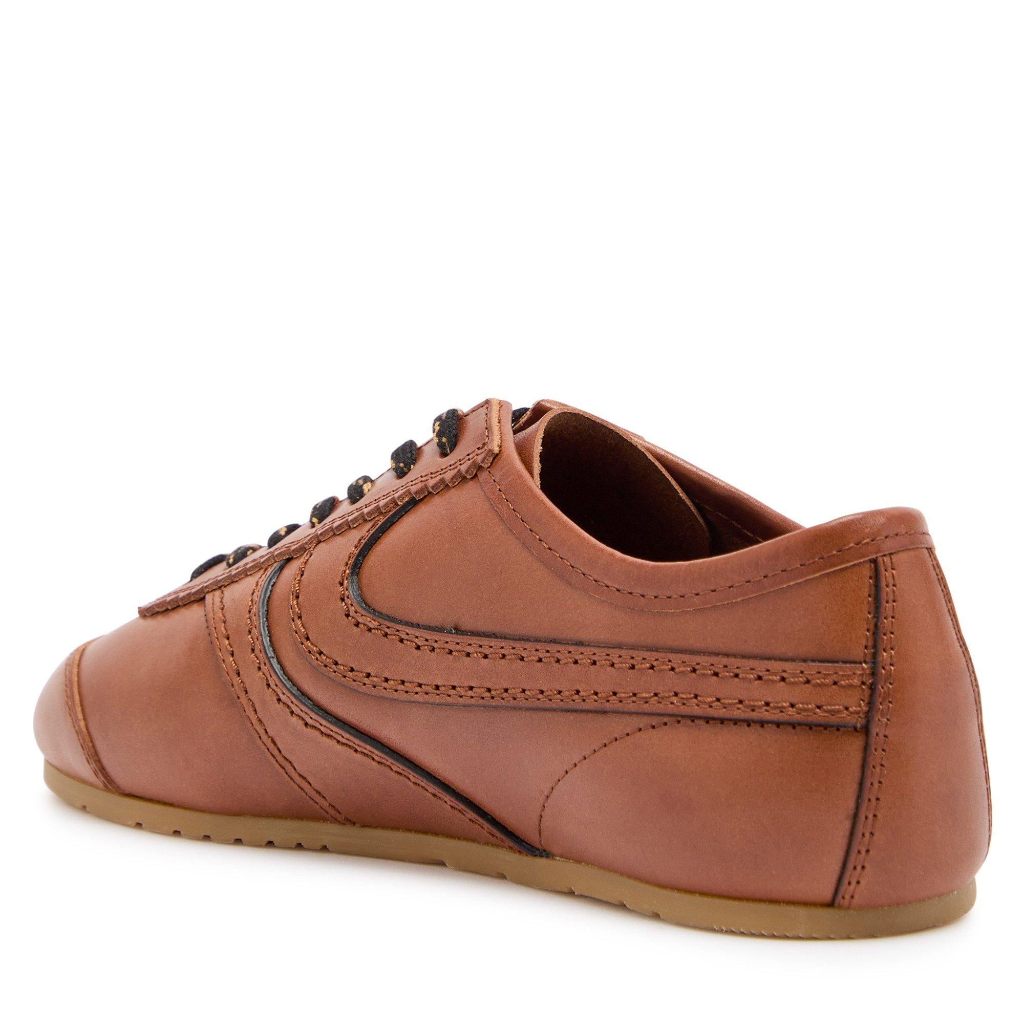 TAN - Dries Van Noten - Women's Dustin Leather Low-Top Trainers - 2