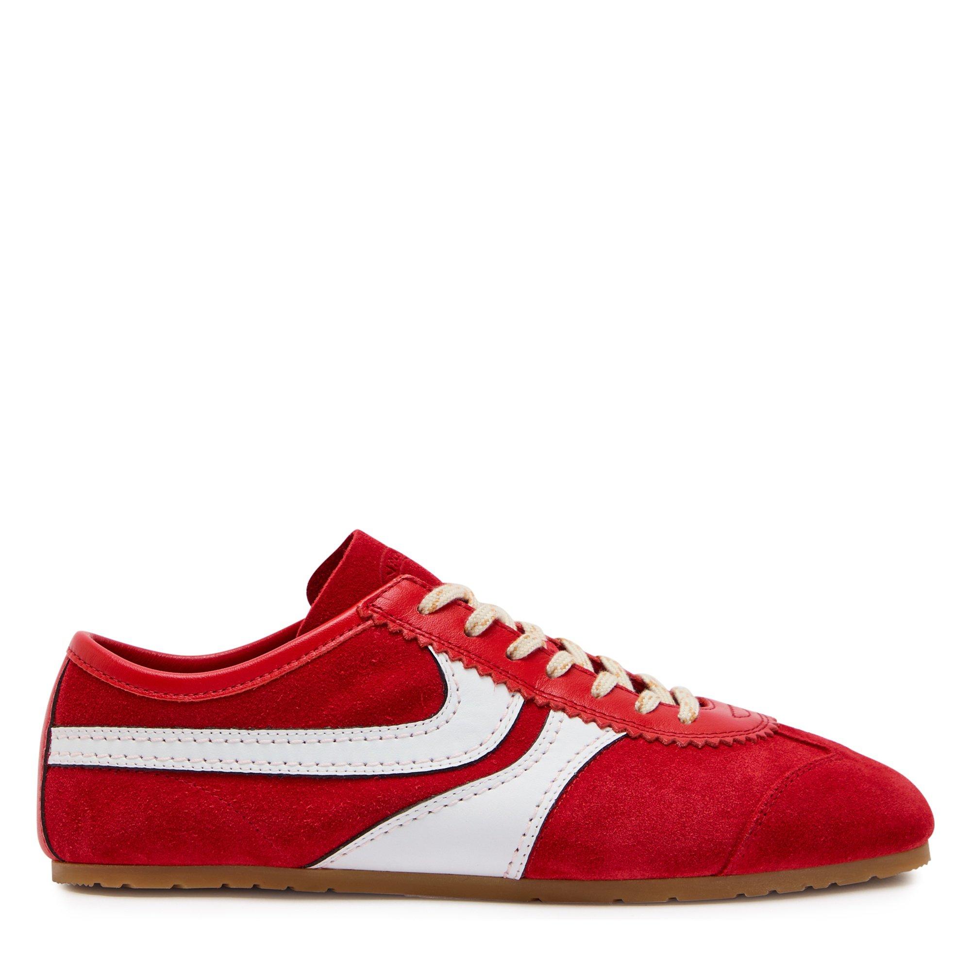 Dries Van Noten Women's Dustin Suede Low-Top Trainers