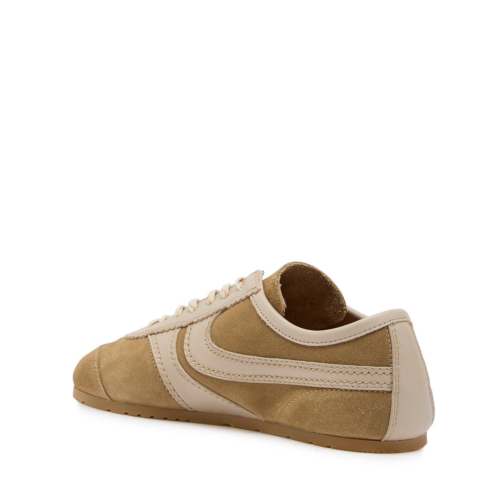 BEIGE - Dries Van Noten - Women's Dustin Suede Low-Top Trainers - 2