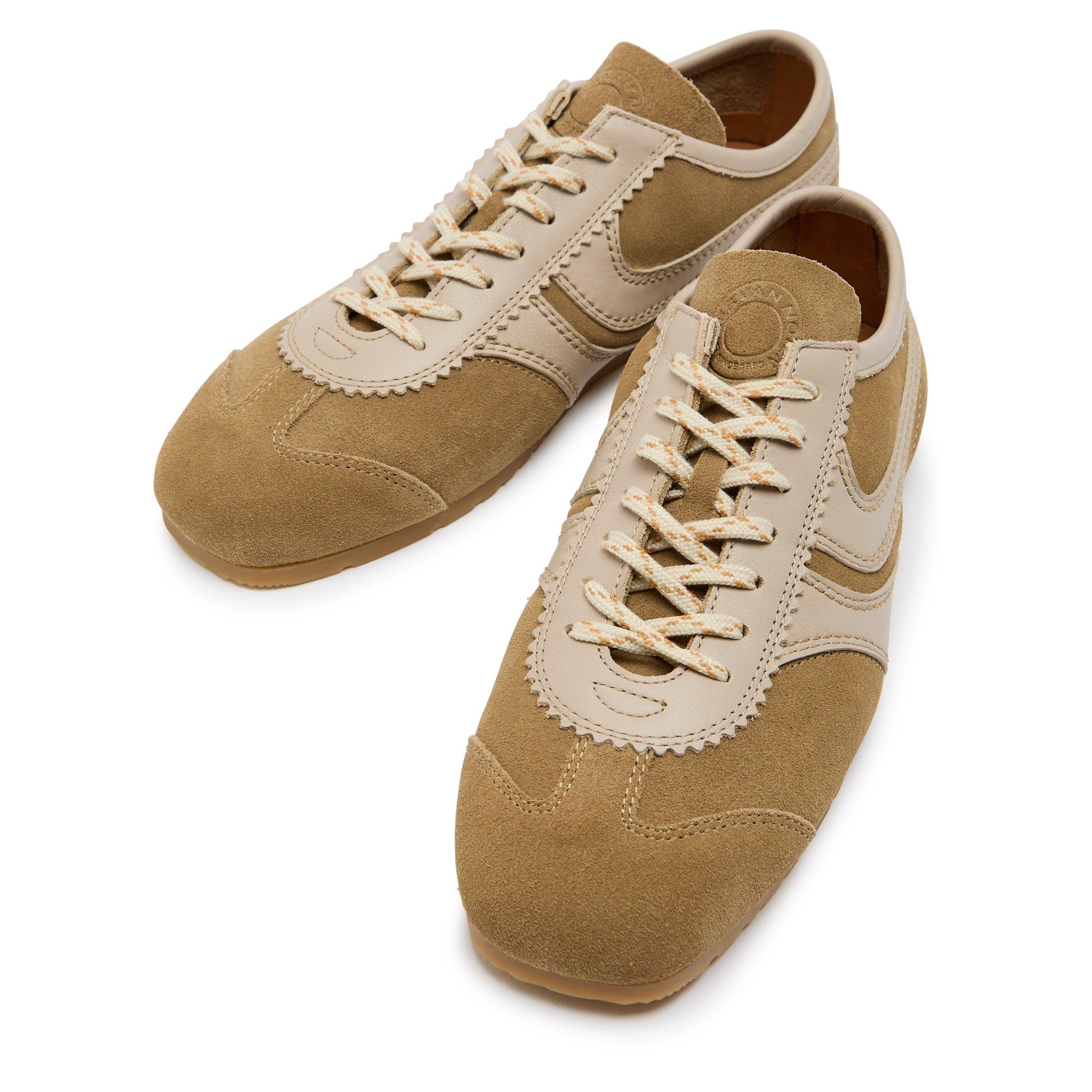 BEIGE - Dries Van Noten - Women's Dustin Suede Low-Top Trainers - 3