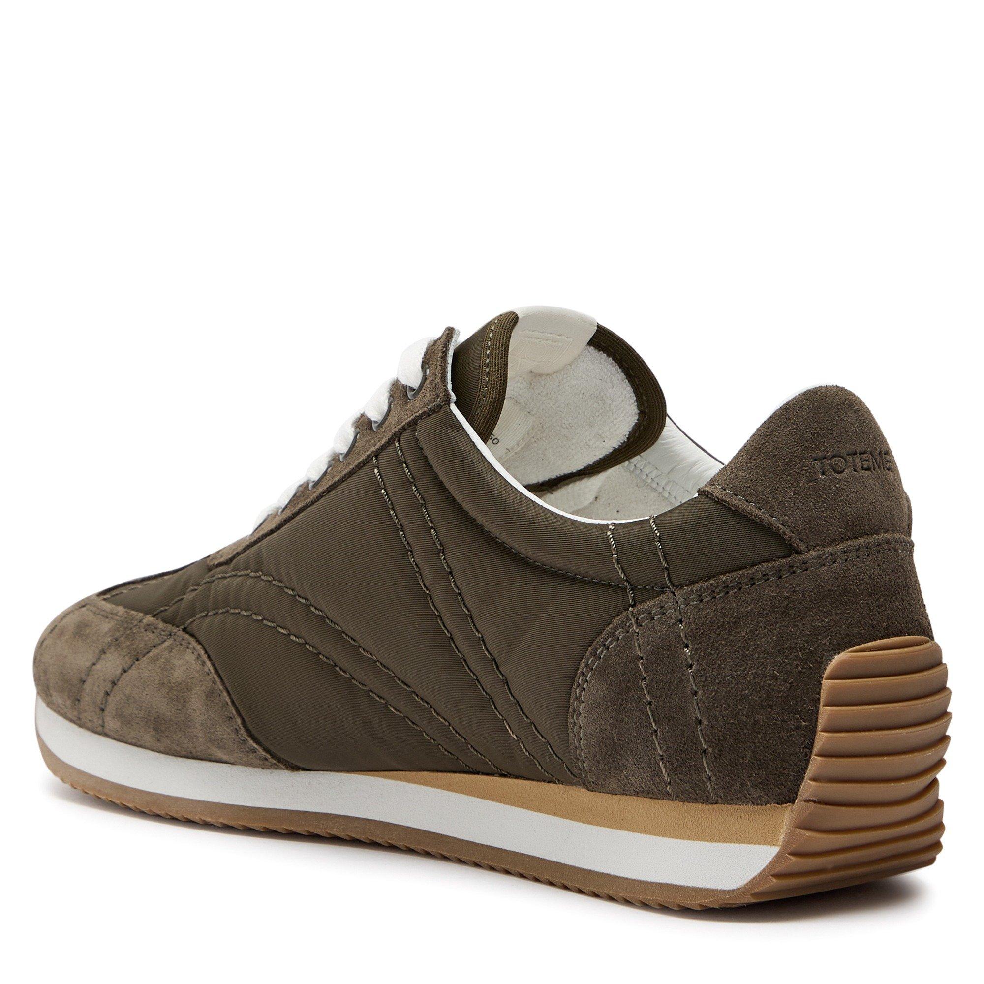 KHAKI - Toteme - Women's Quilted Low-Top Trainers - 2
