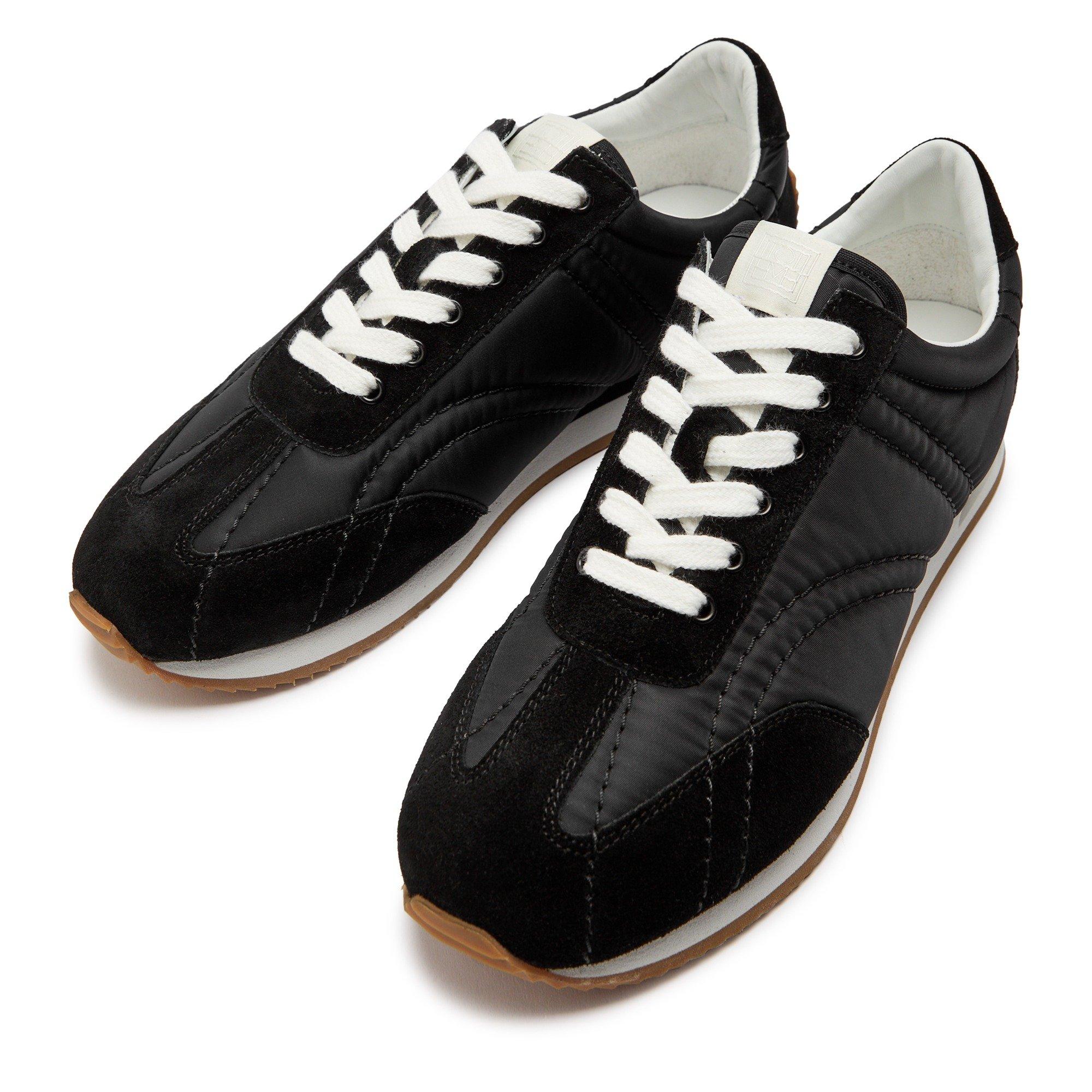 BLACK - Toteme - Women's Quilted Low-Top Trainers - 3