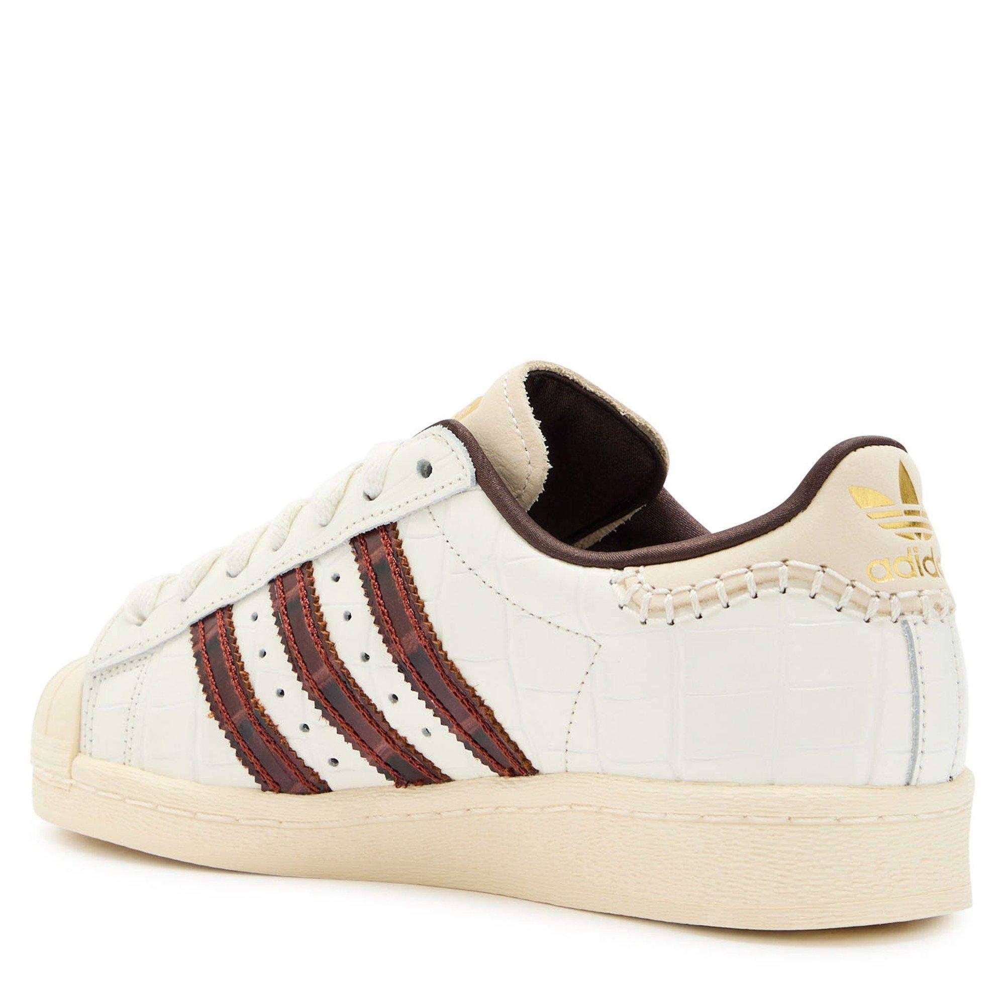 WHITE - adidas Originals - Women's Wales Bonner Superstar Leather Low-Top Trainers - 2