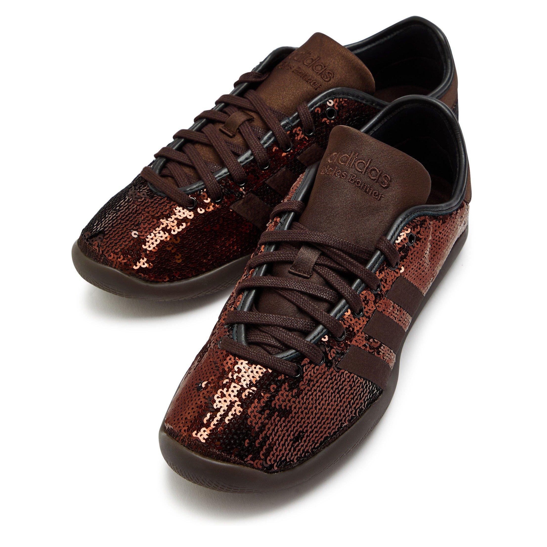 BROWN - adidas Originals - Women's Karintha Wales Bonner Sequin Low-Top Trainers - 3