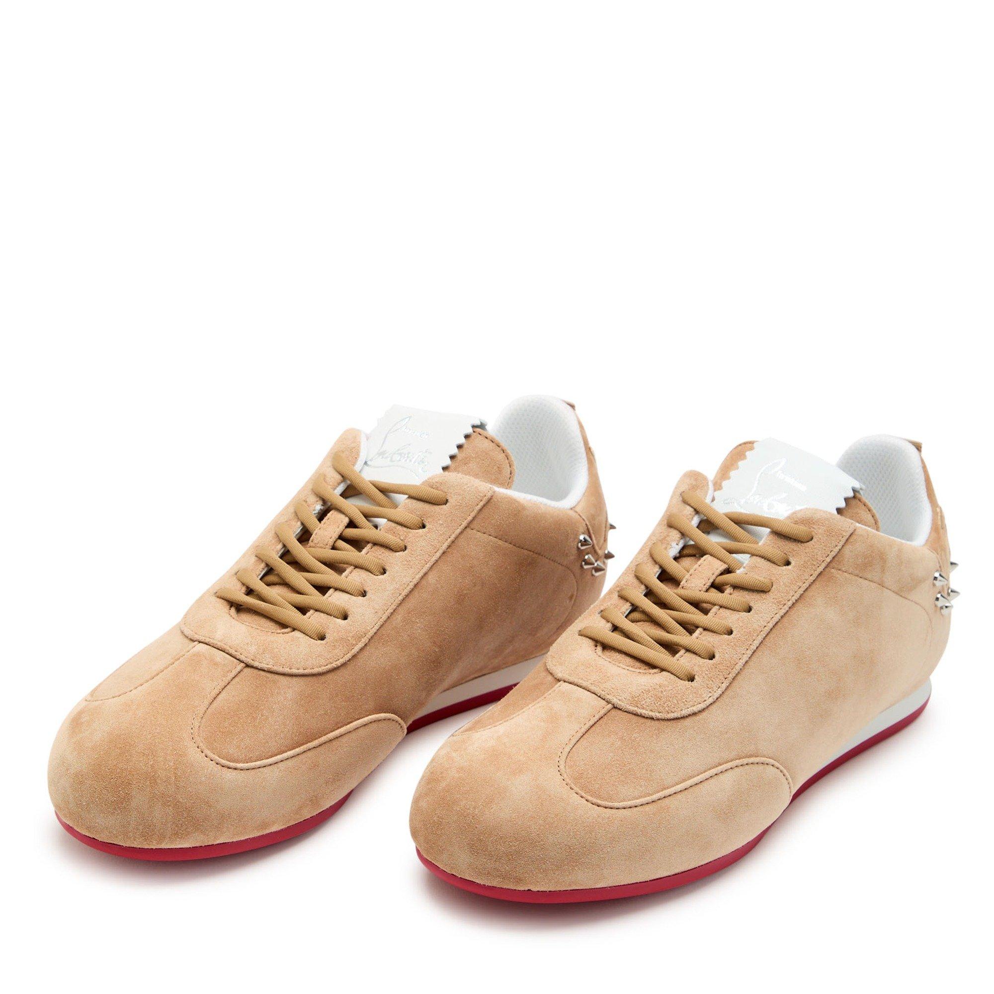 BEIGE - Christian Louboutin - ELEONORA FLAT VEAU VELOURS/NAP - 3