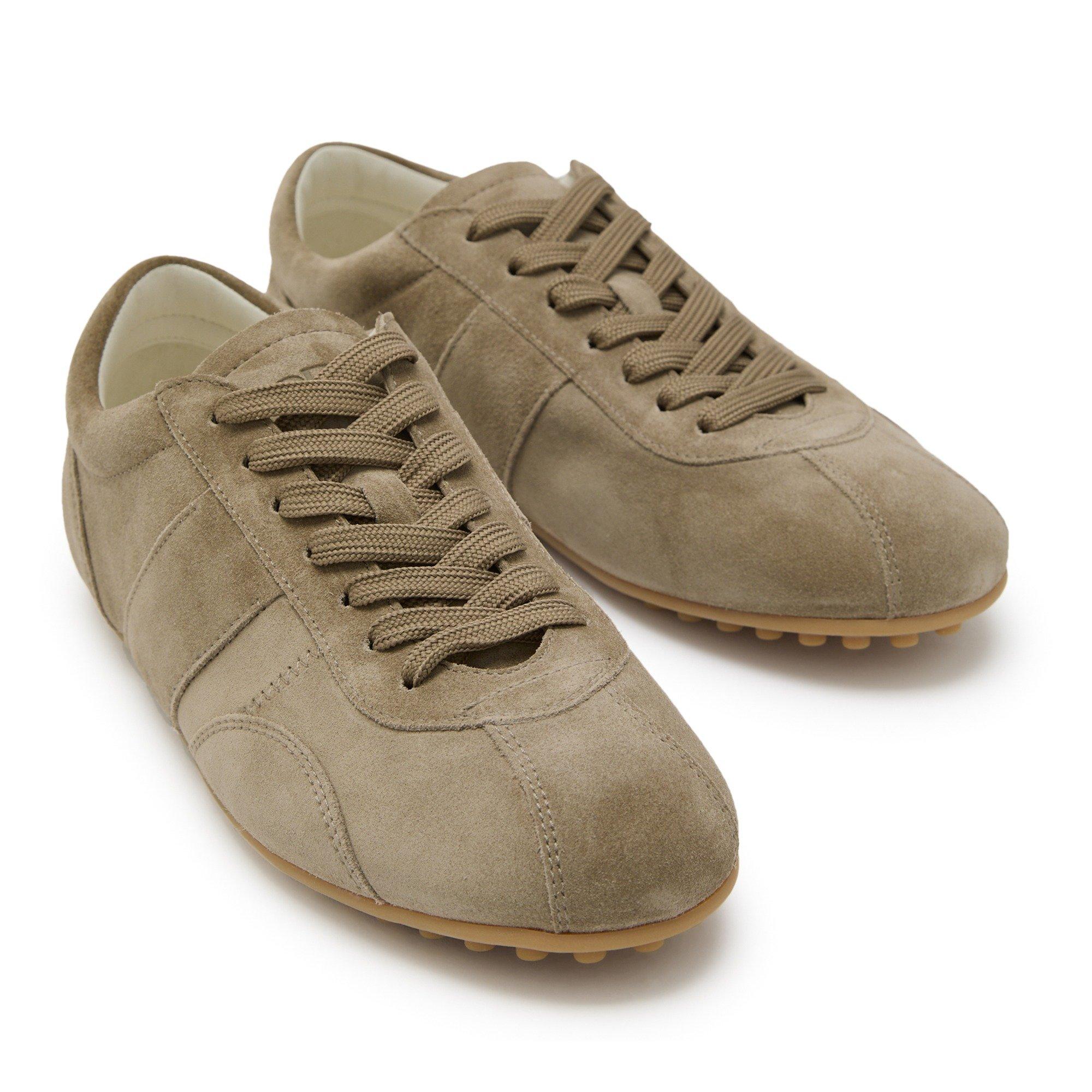 BROWN - Tods - Women's Sportiva Suede Low-Top Trainers - 3