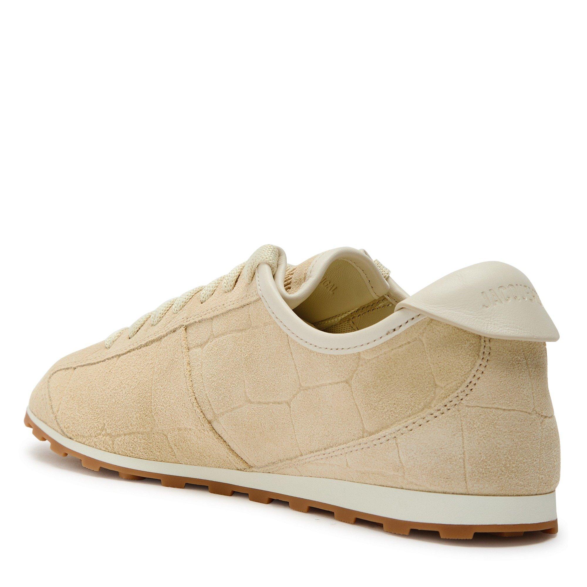 IVORY - Jacquemus - Women's Les Tennis Suede Low-Top Trainers - 2