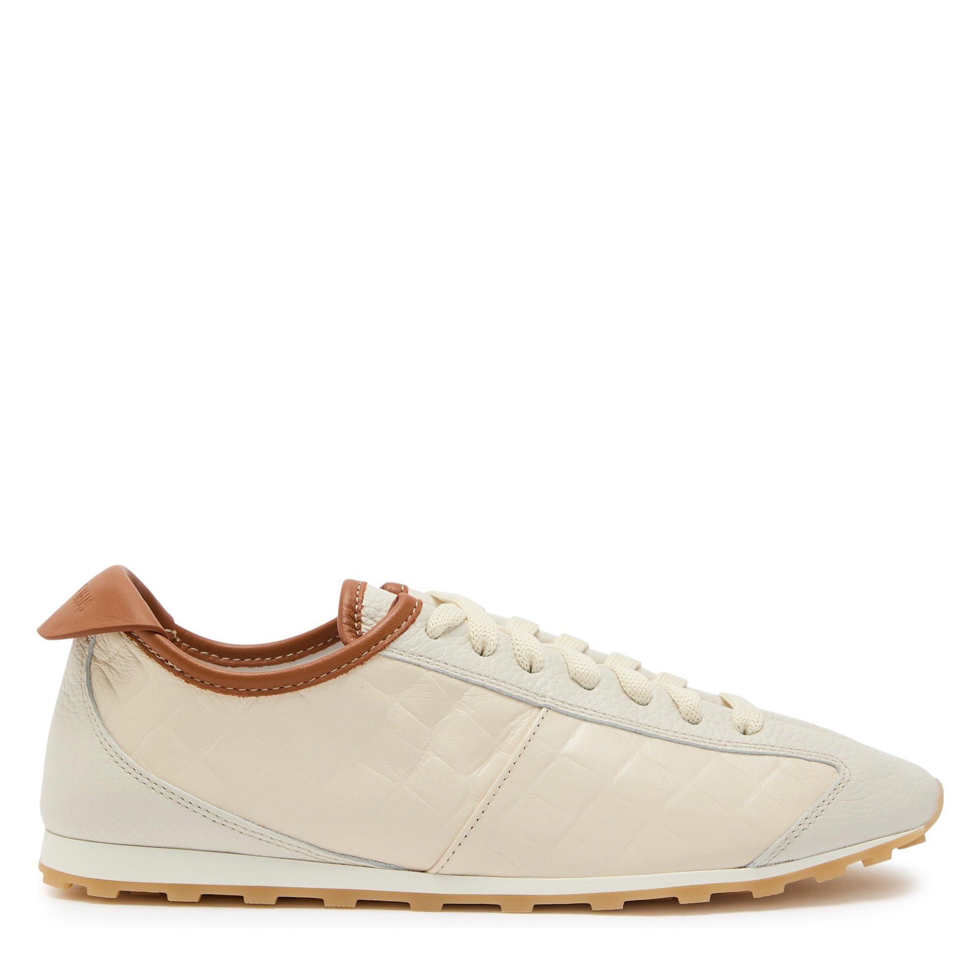 GREY AND OTHER - Jacquemus - Women's Les Tennis Leather Low-Top Trainers - 1