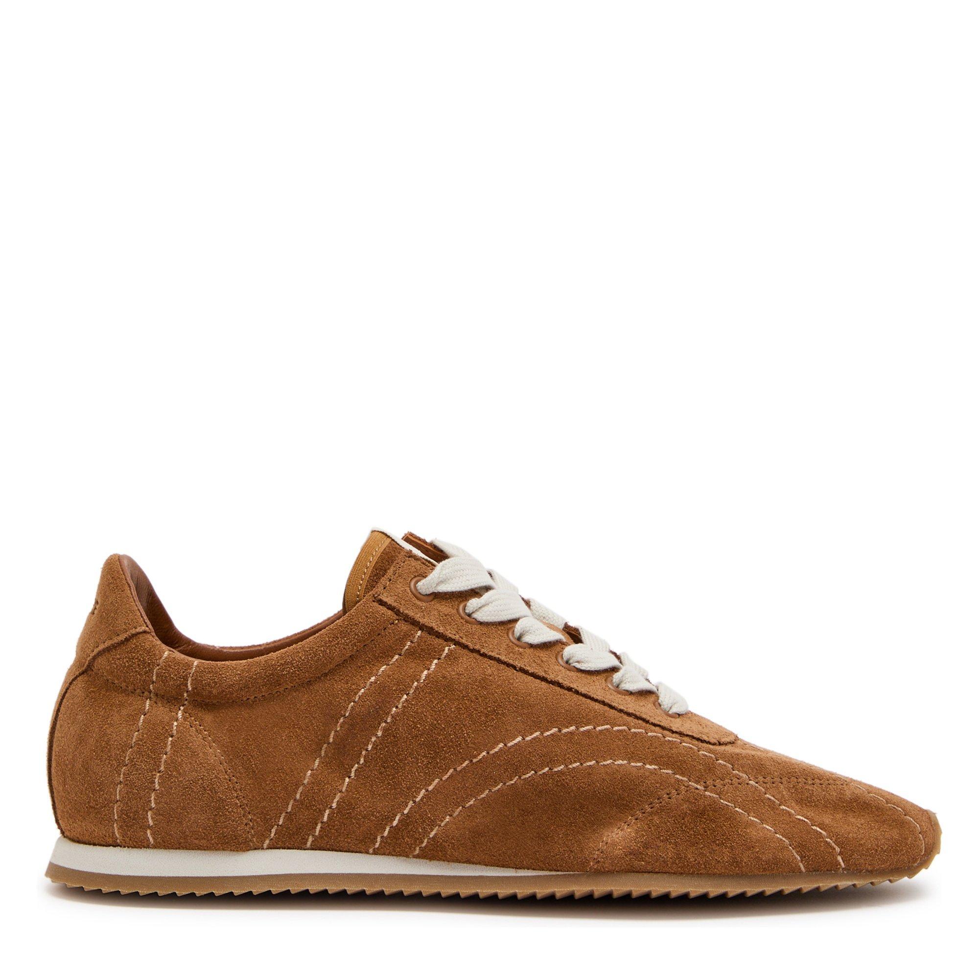 BROWN - Toteme - Flex suede sneakers