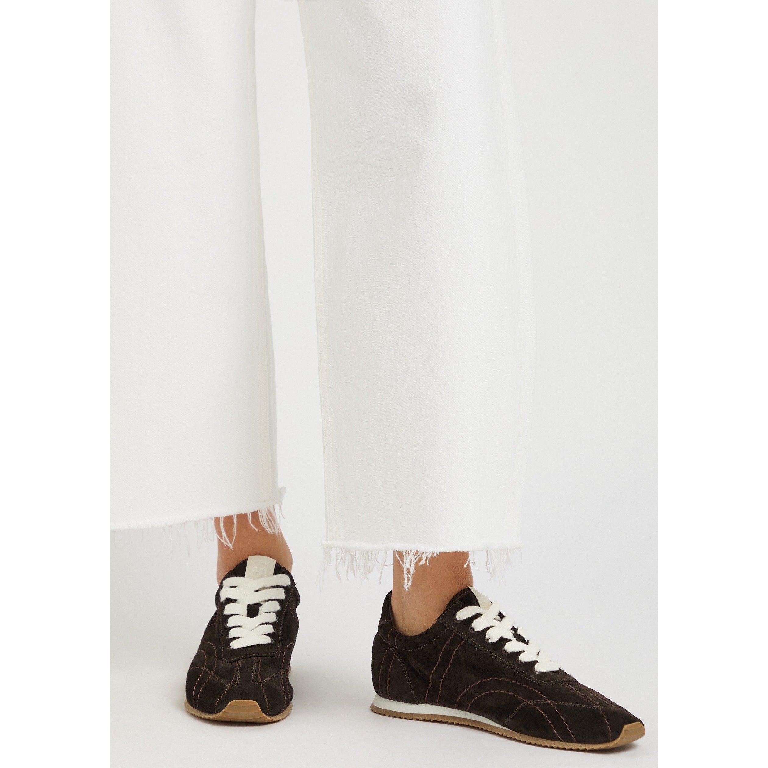 BLACK - Toteme - Women's Flex Suede Low-Top Trainers - 3