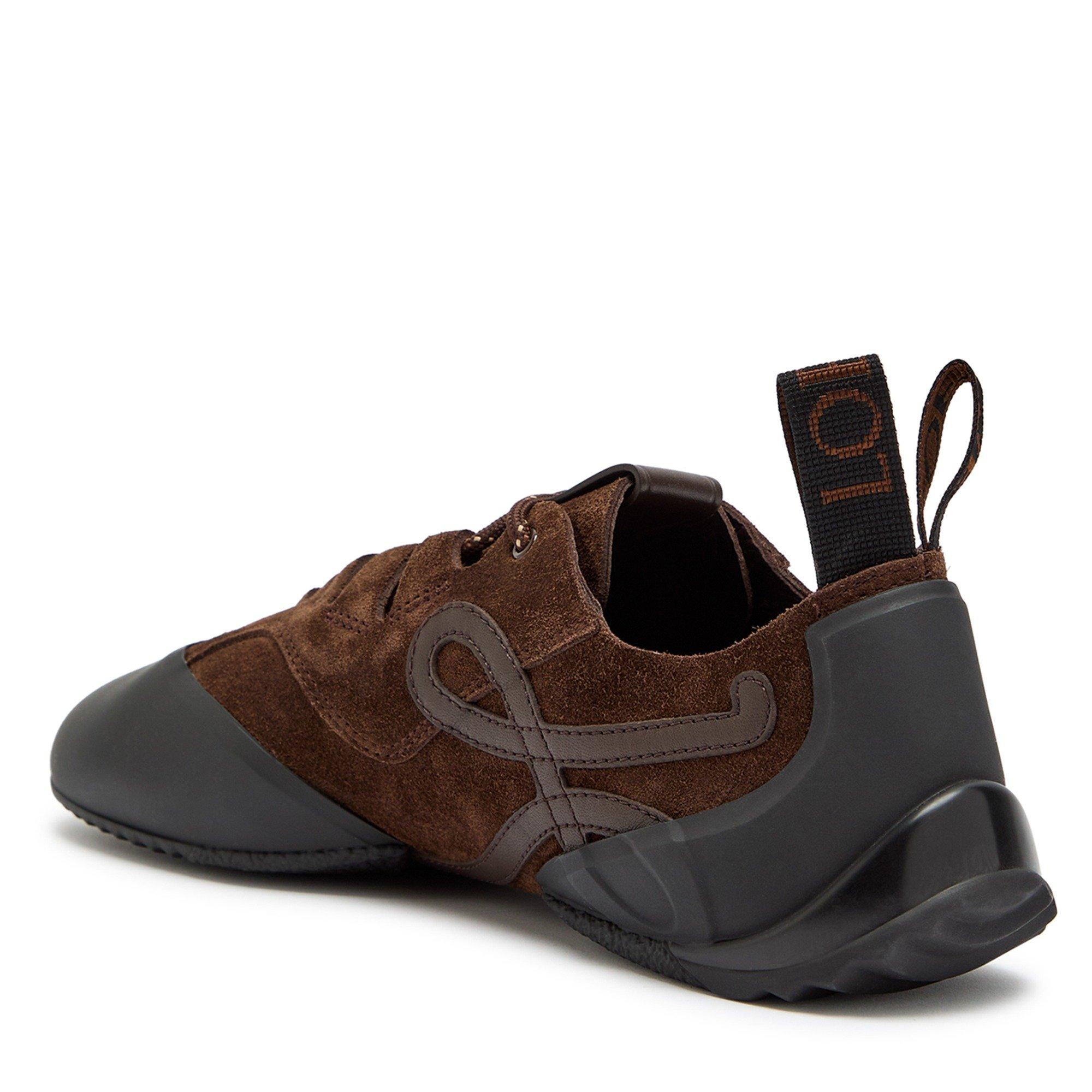 BROWN - Loewe - Women's Grip Suede Low-Top Trainers - 2