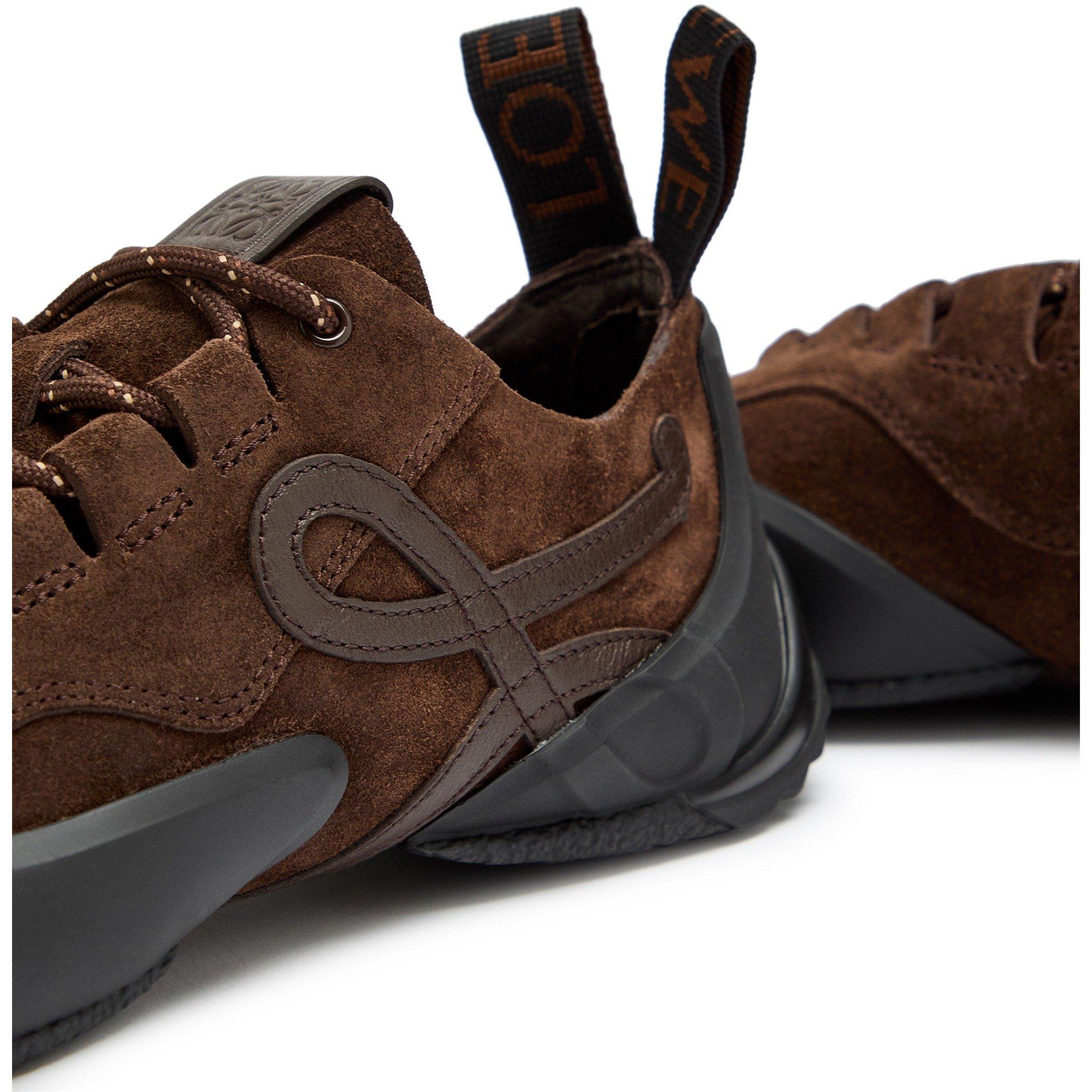 BROWN - Loewe - Women's Grip Suede Low-Top Trainers - 4