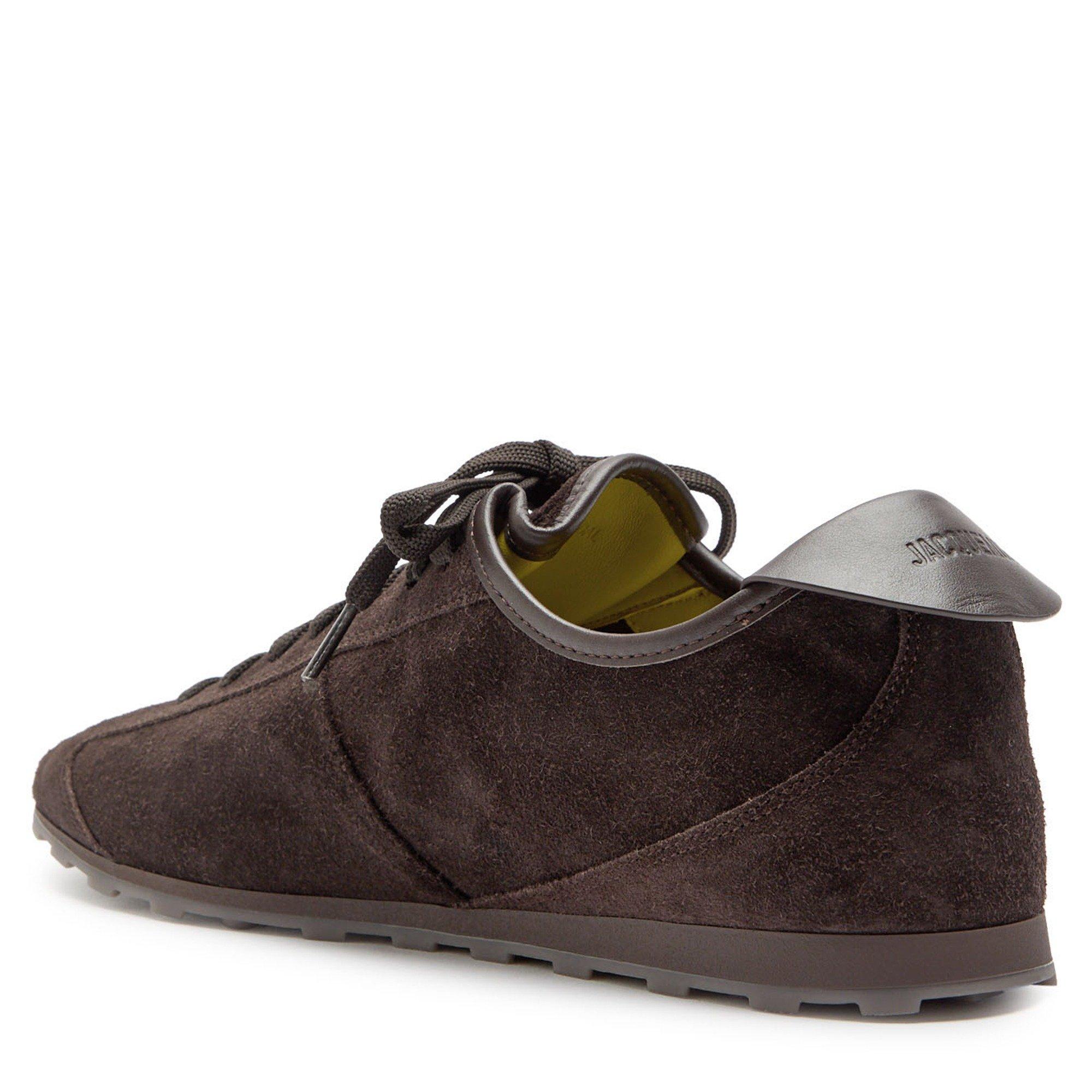 BROWN - Jacquemus - Women's Les Tennis Brushed Suede Low-Top Trainers - 2