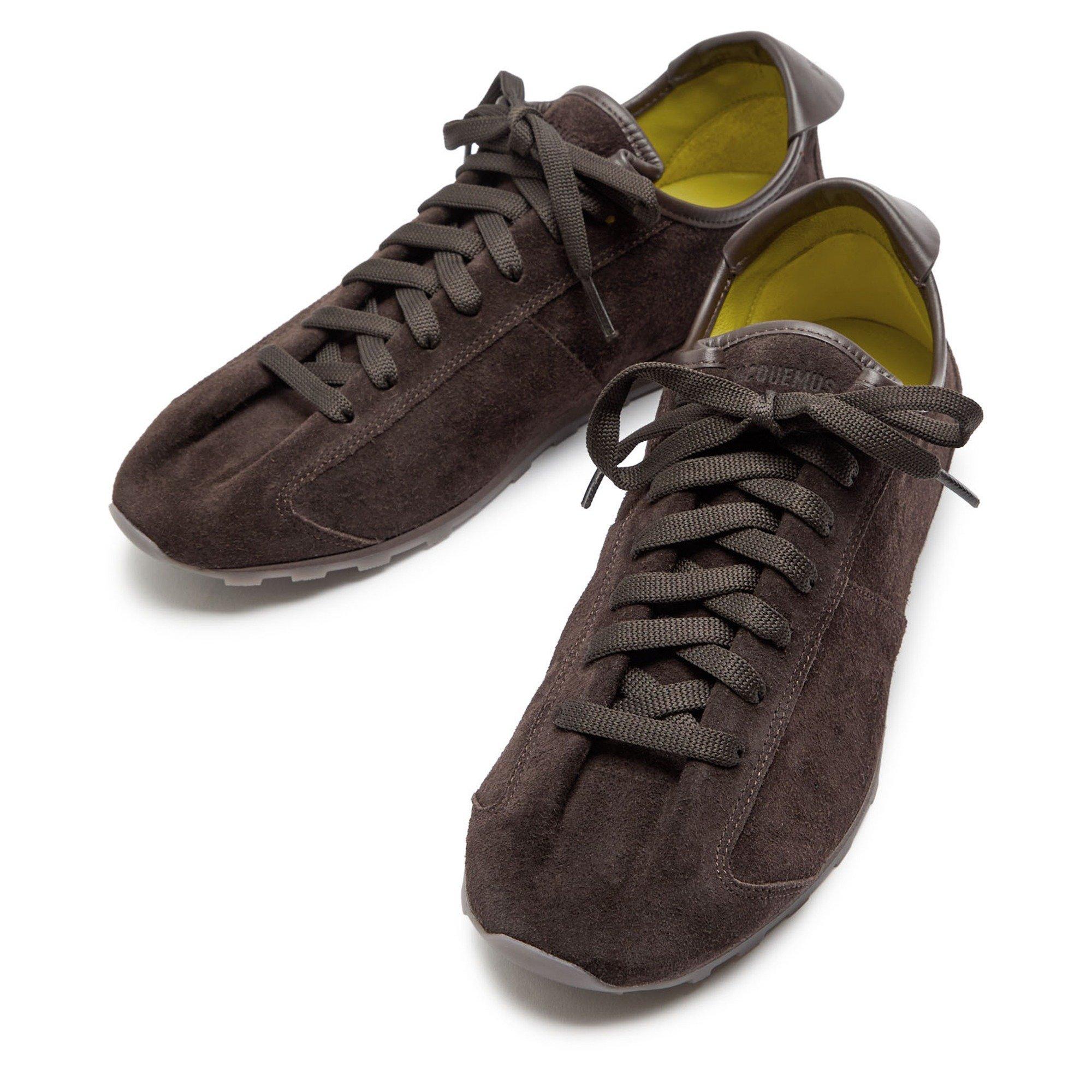 BROWN - Jacquemus - Women's Les Tennis Brushed Suede Low-Top Trainers - 4