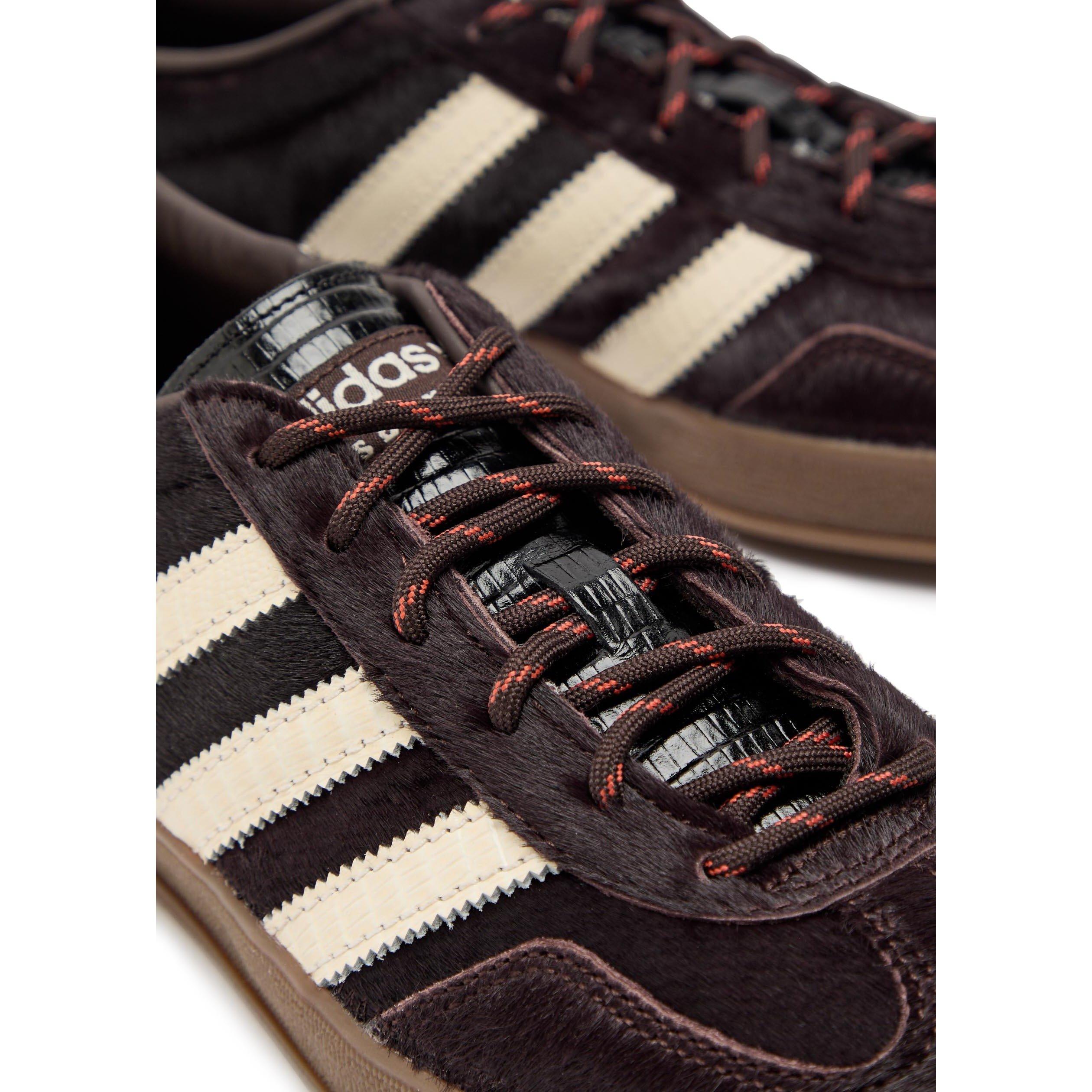 BURGUNDY - adidas Originals - Women's Wales Bonner Gazelle Pony Low-Top Trainers - 4