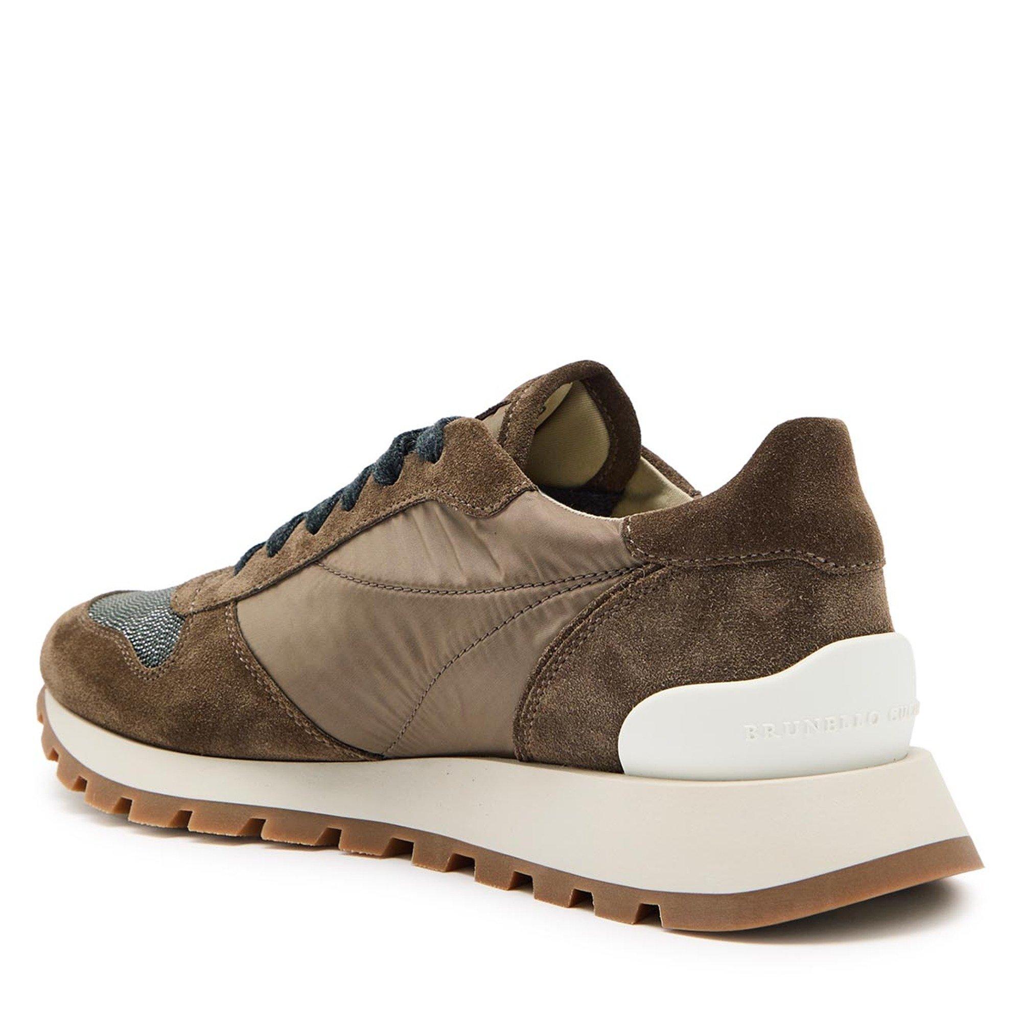 BROWN - Brunello Cucinelli - Women's Suede Low-Top Trainers - 2