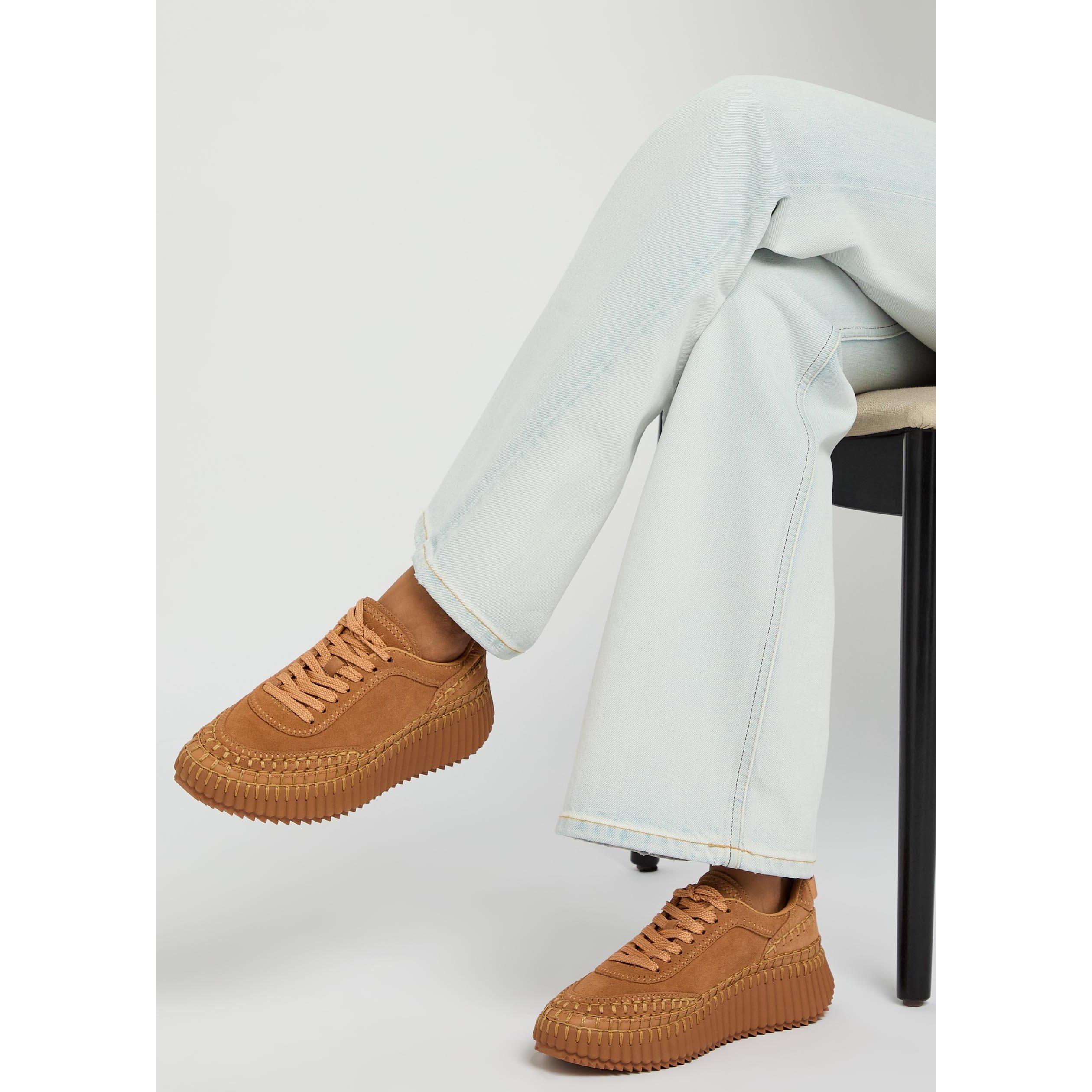CAMEL - Chloe - Women's Nama Suede Chunky Trainers - 3