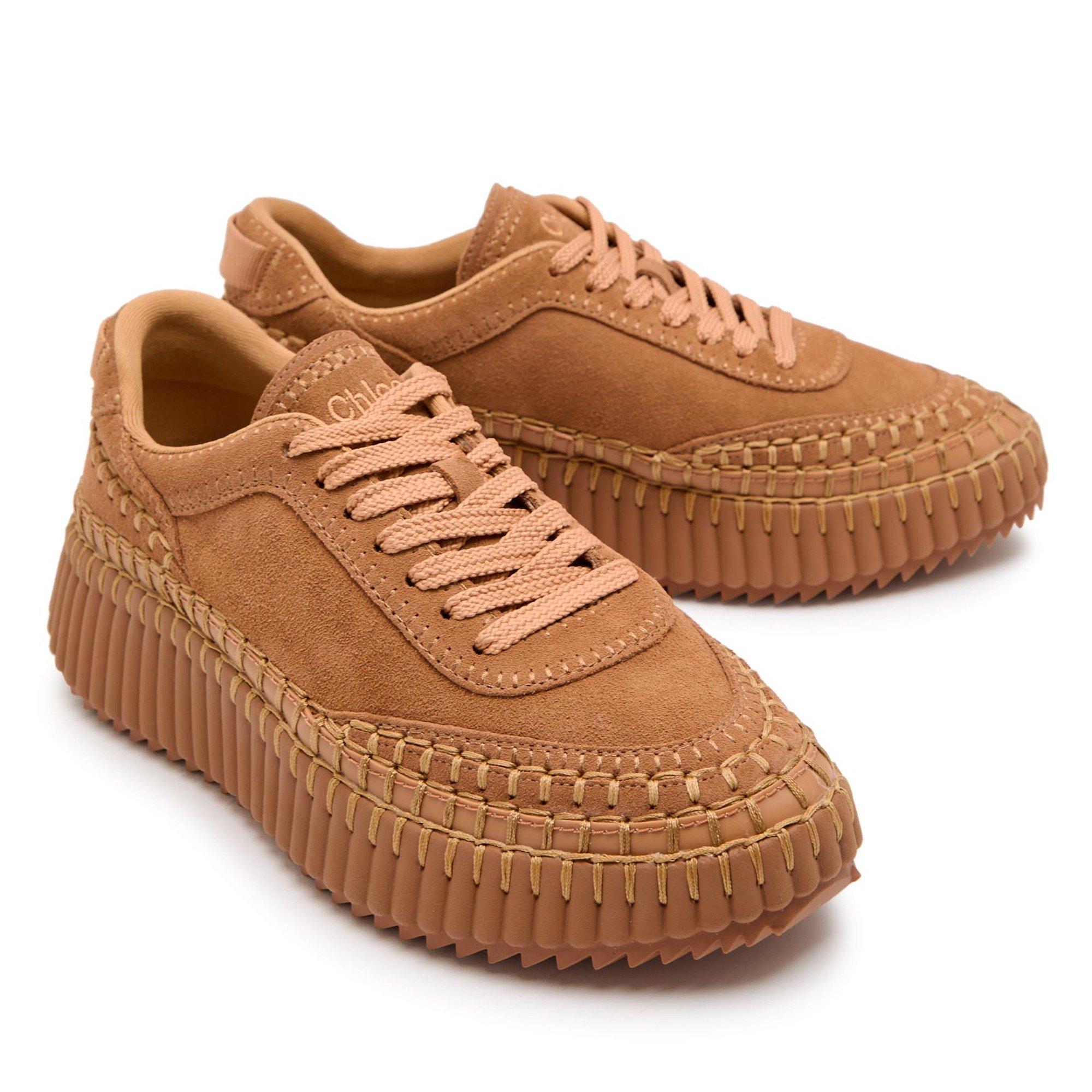 CAMEL - Chloe - Women's Nama Suede Chunky Trainers - 4