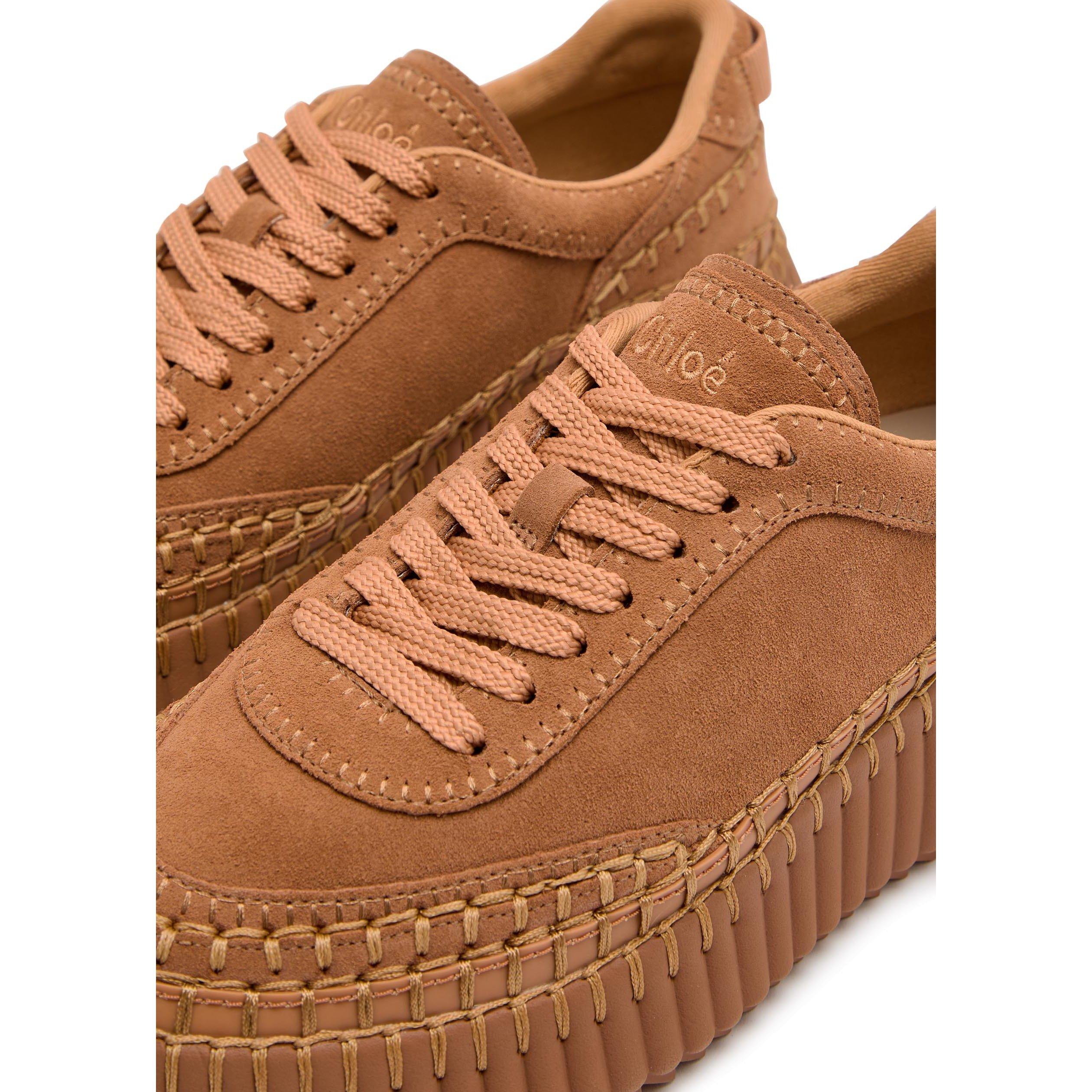 CAMEL - Chloe - Women's Nama Suede Chunky Trainers - 5