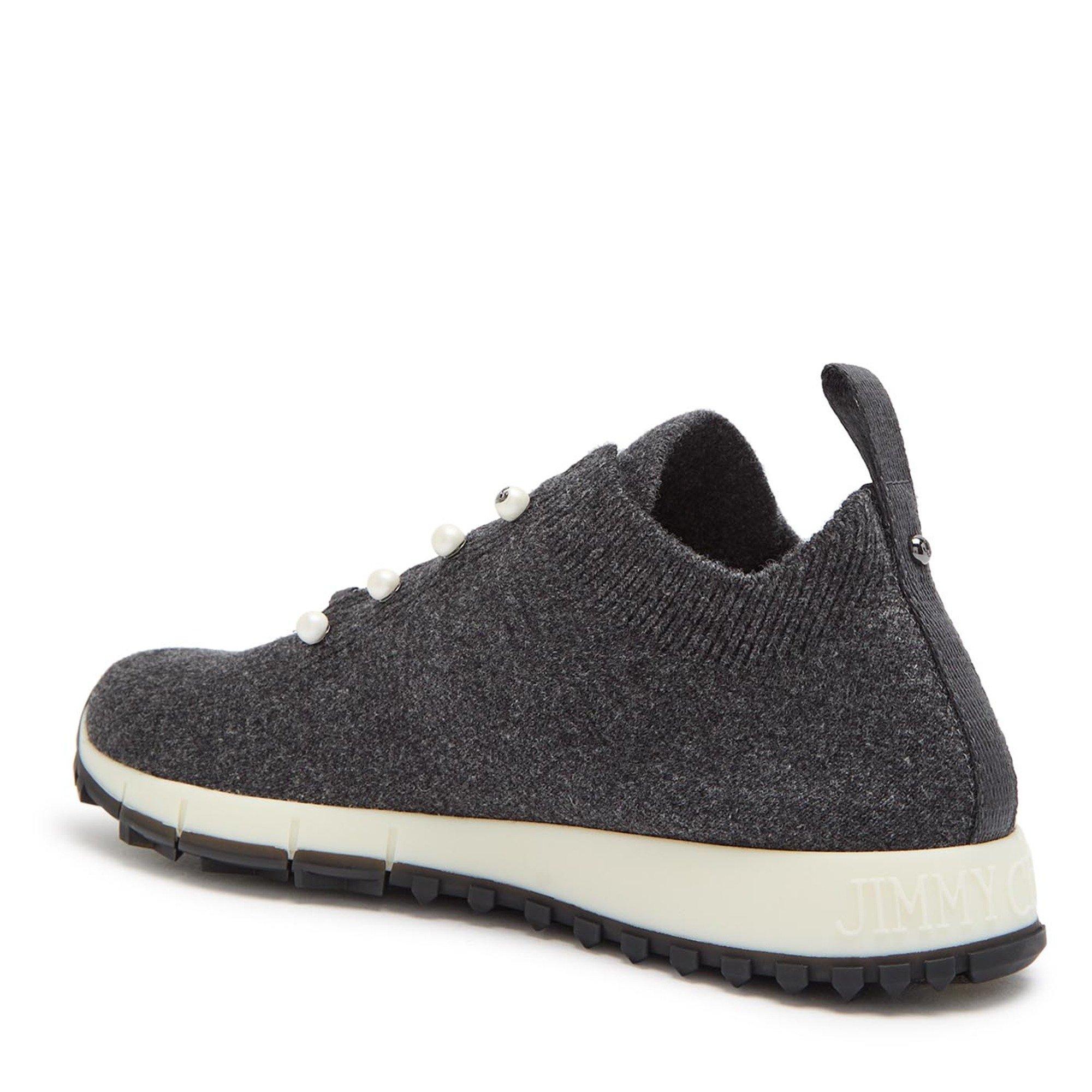 BLACK OTHER - Jimmy Choo - Women's Veles Cashmere Low-Top Trainers - 2