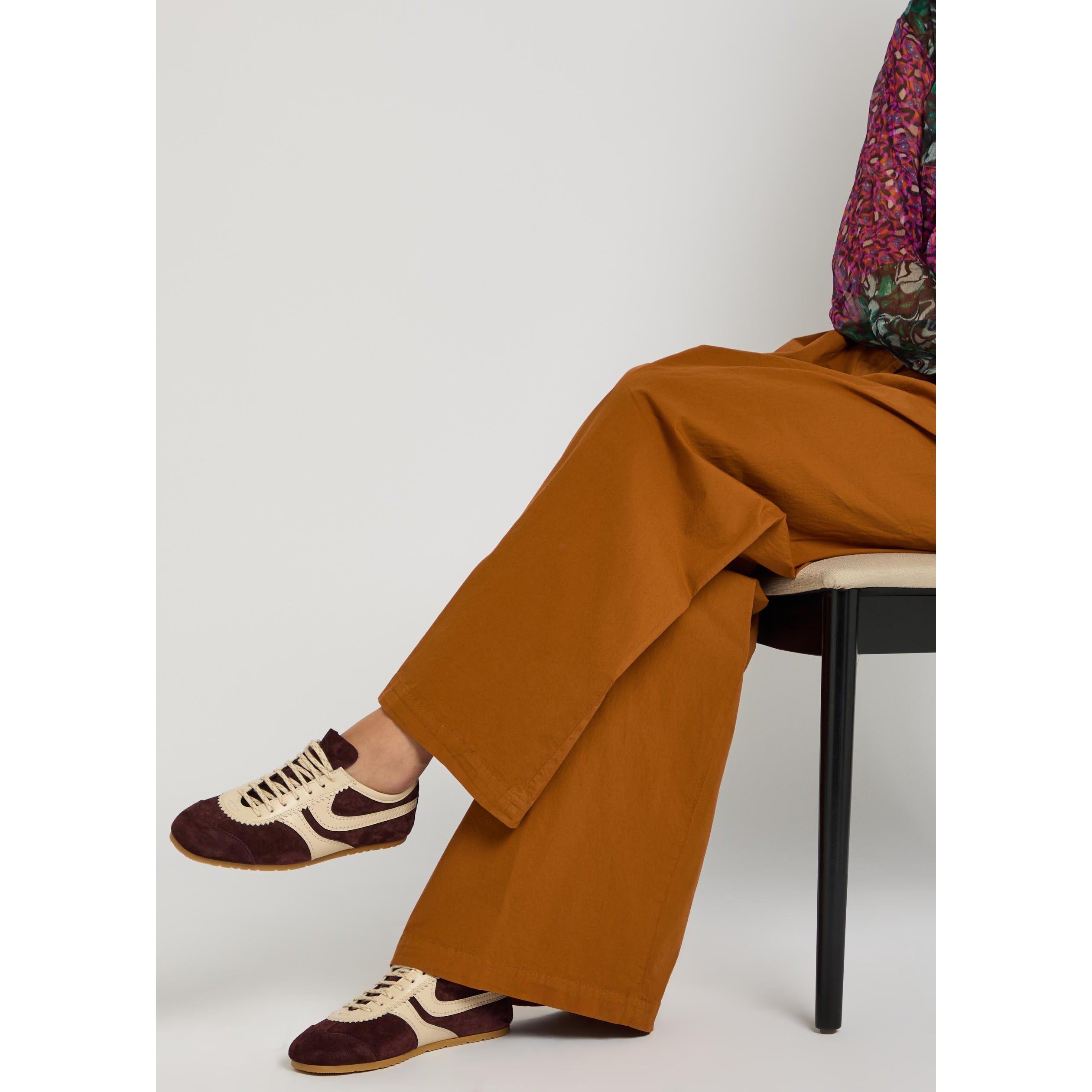 PURPLE - Dries Van Noten - DUSTIN SNEAKER SUEDE AND NAPPA - 3