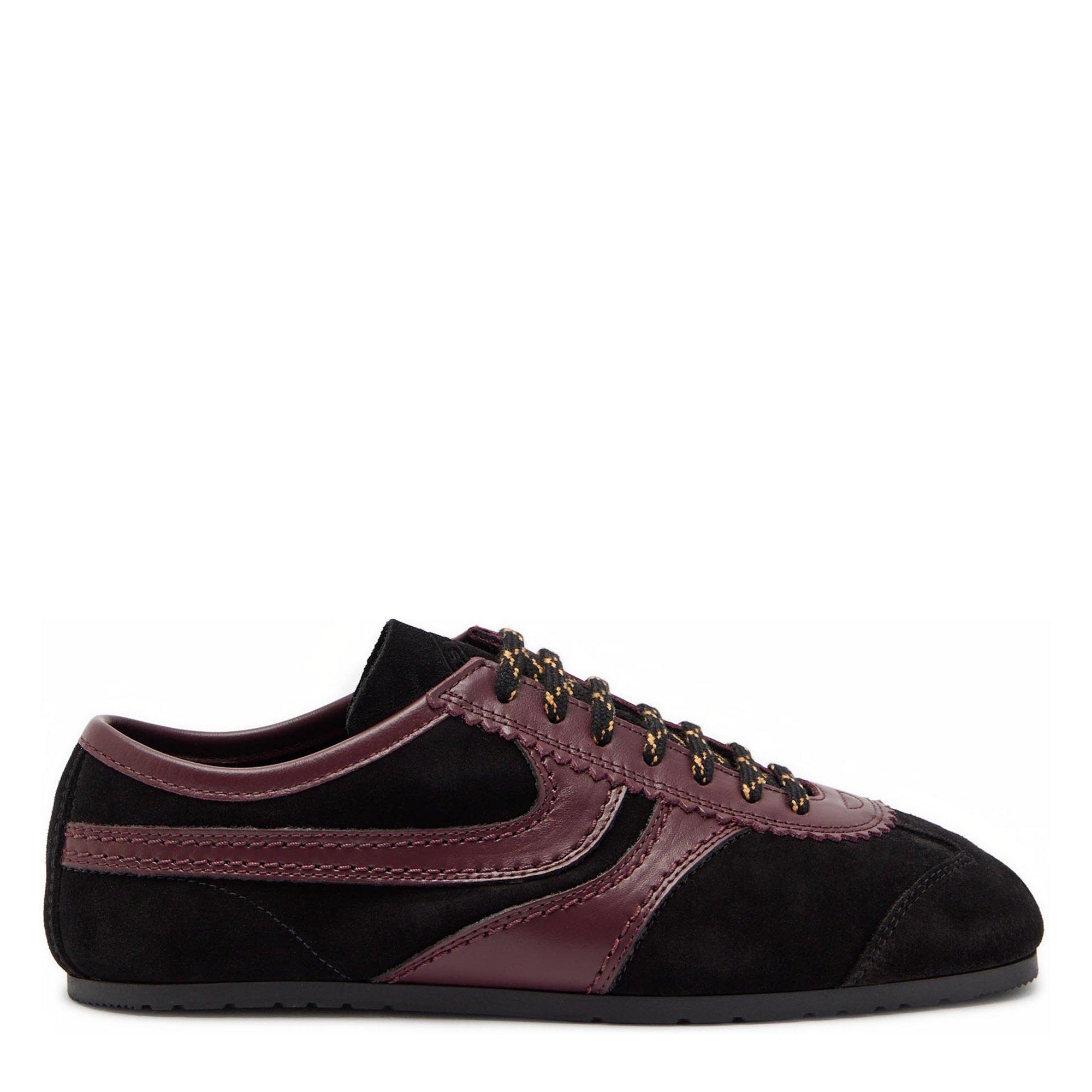 BLACK - Dries Van Noten - DUSTIN SNEAKER  SUEDE AND NAPP