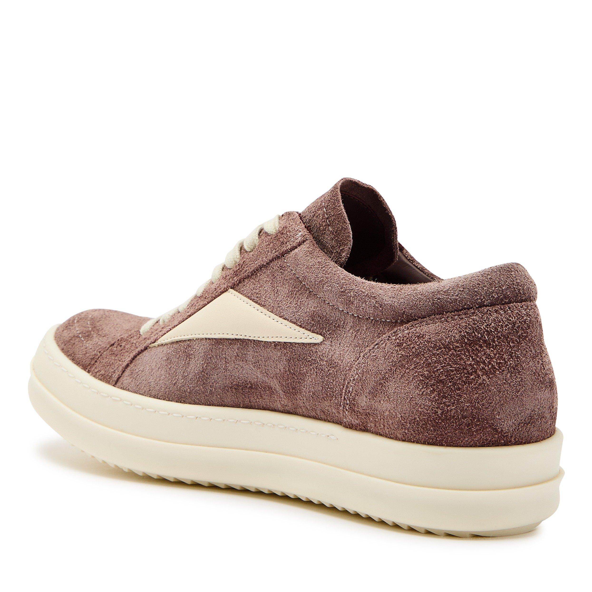 TAUPE - Rick Owens - Women's Vintage Suede Low-Top Trainers - 2