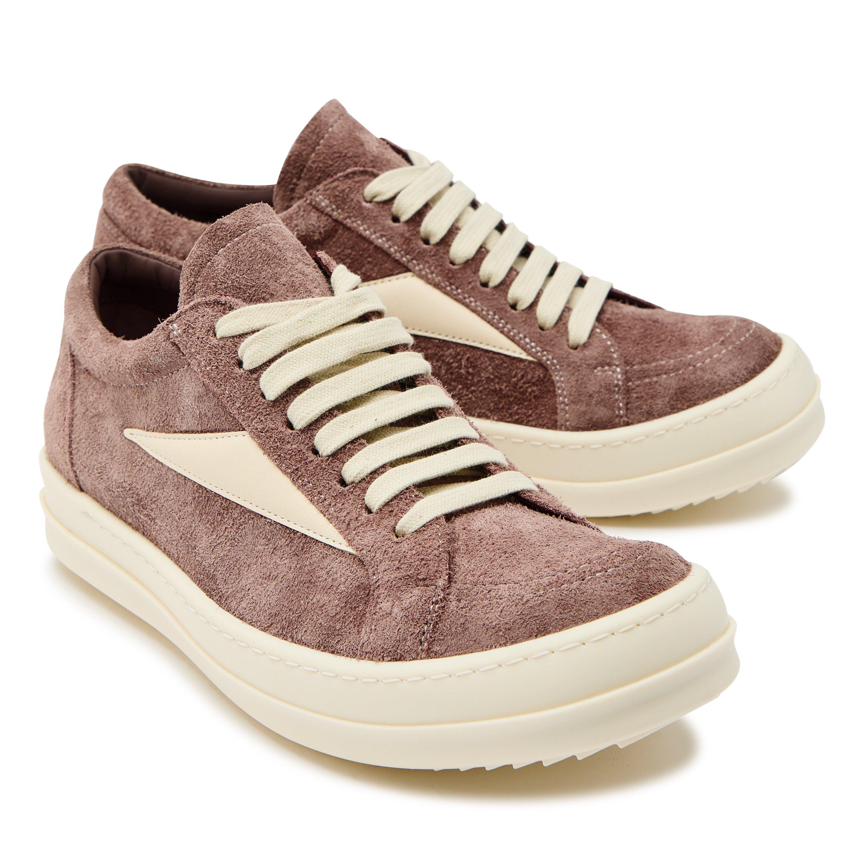 TAUPE - Rick Owens - Women's Vintage Suede Low-Top Trainers - 4