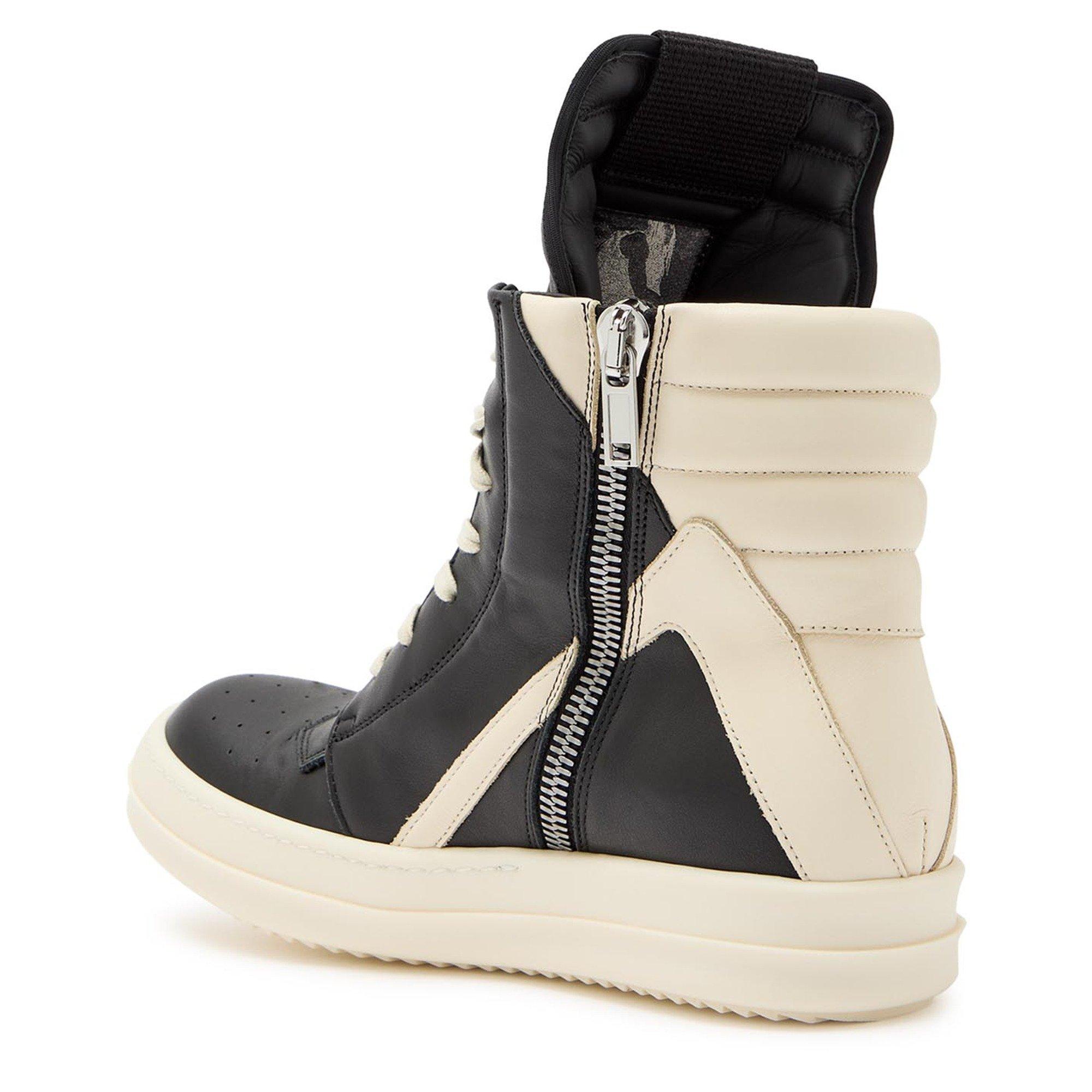 BLACK OTHER - Rick Owens - Women's Geobasket Leather High-Top Trainers - 2