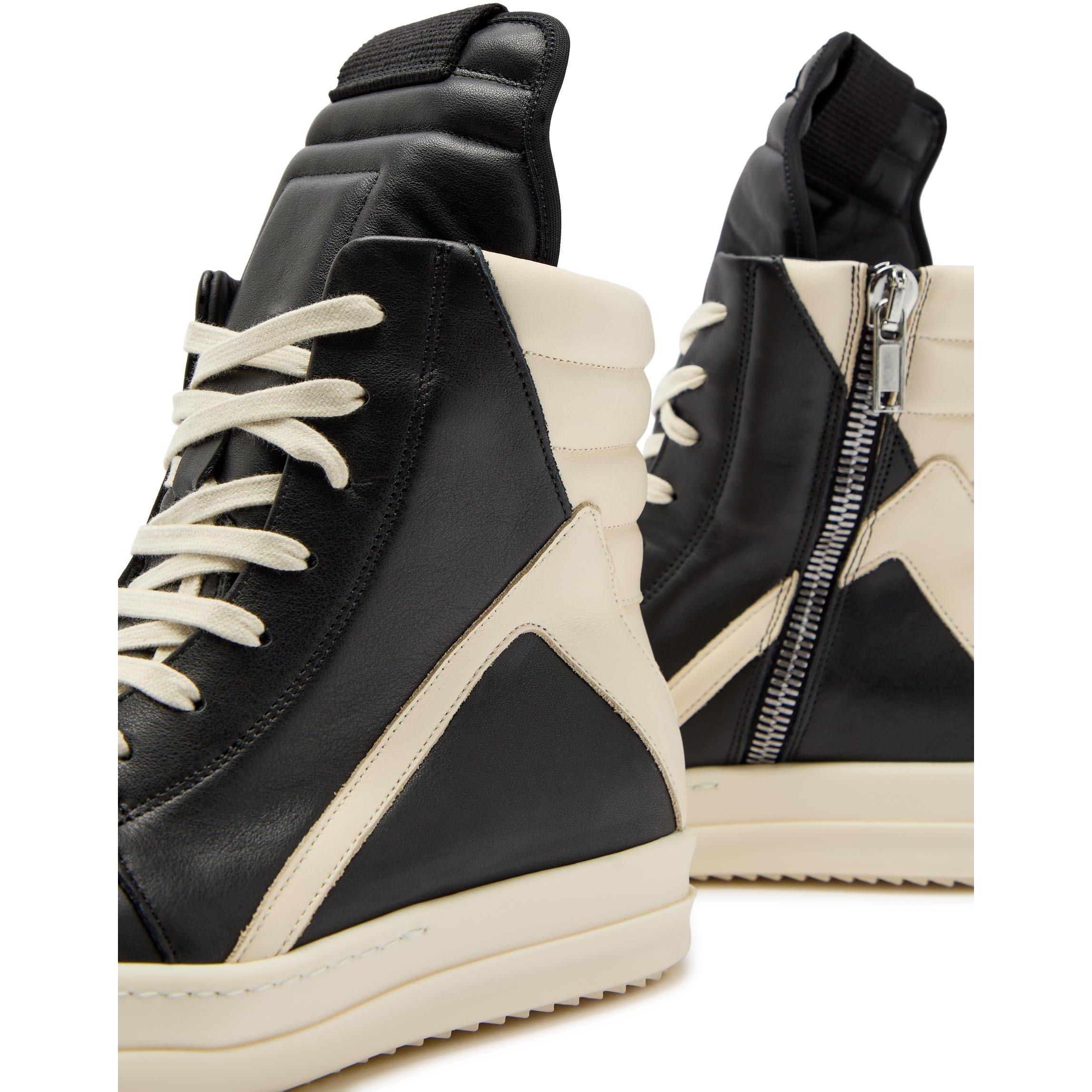 BLACK OTHER - Rick Owens - Women's Geobasket Leather High-Top Trainers - 5