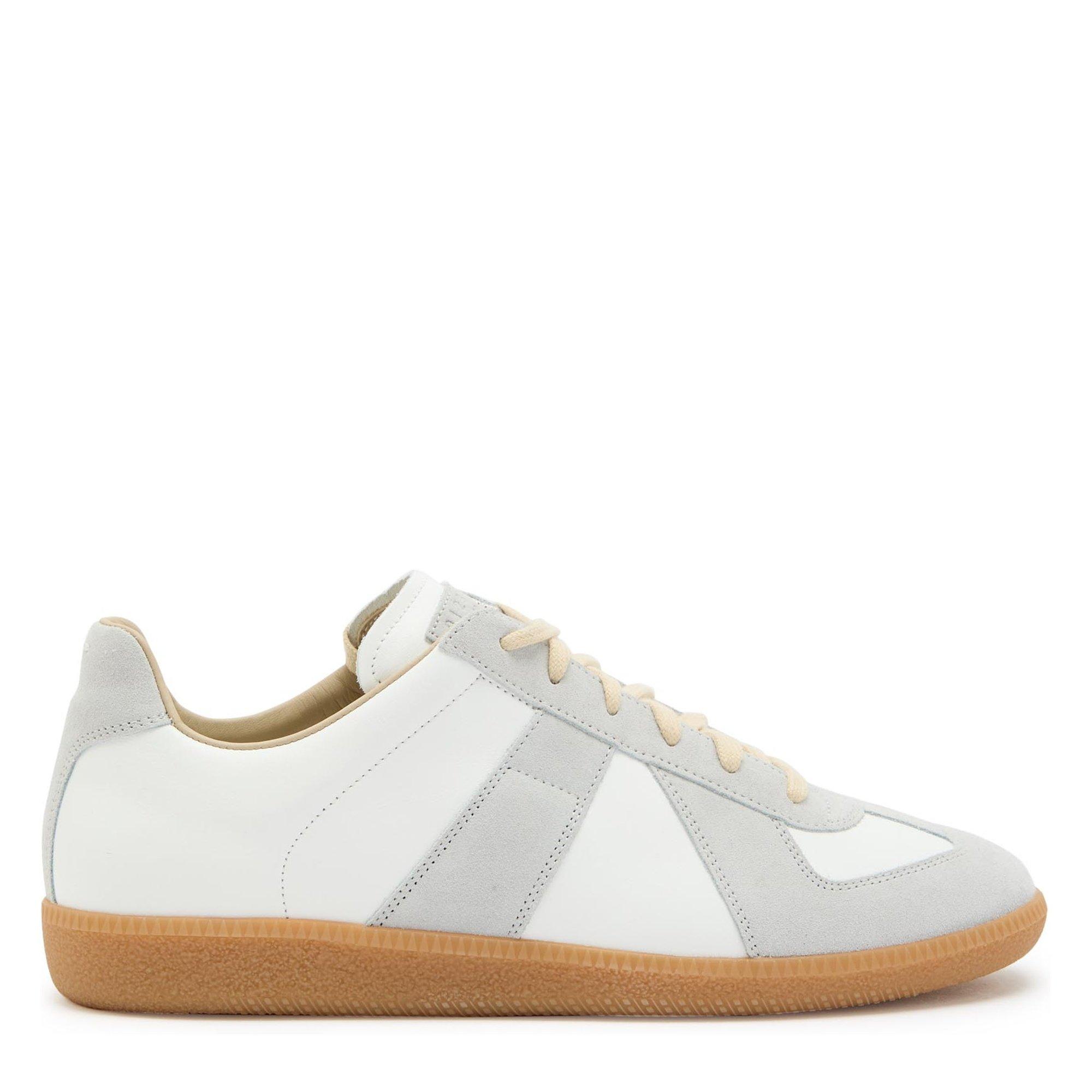 WHITE - Maison Margiela - Women's Leather Low-Top Trainers - 1