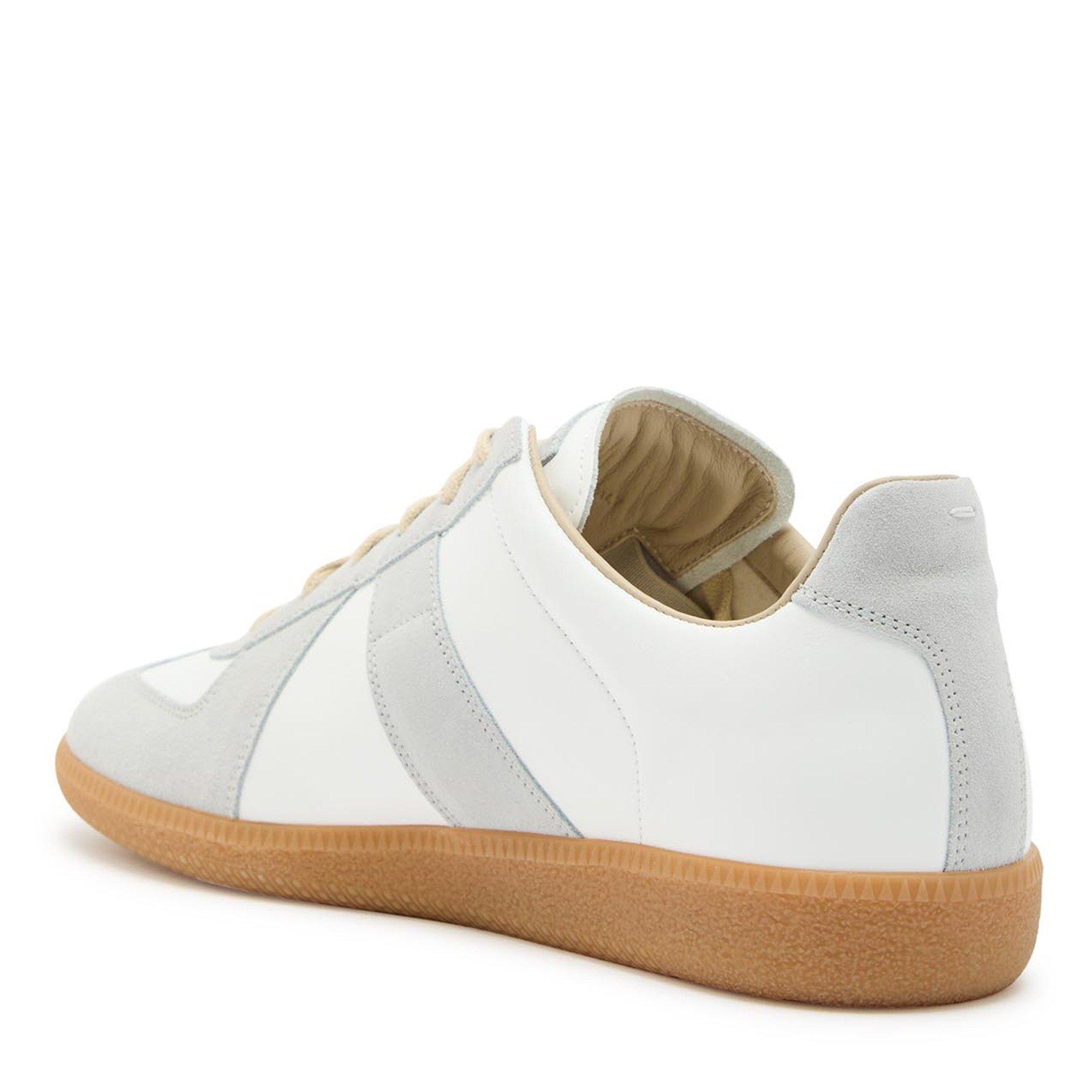 WHITE - Maison Margiela - Women's Leather Low-Top Trainers - 2