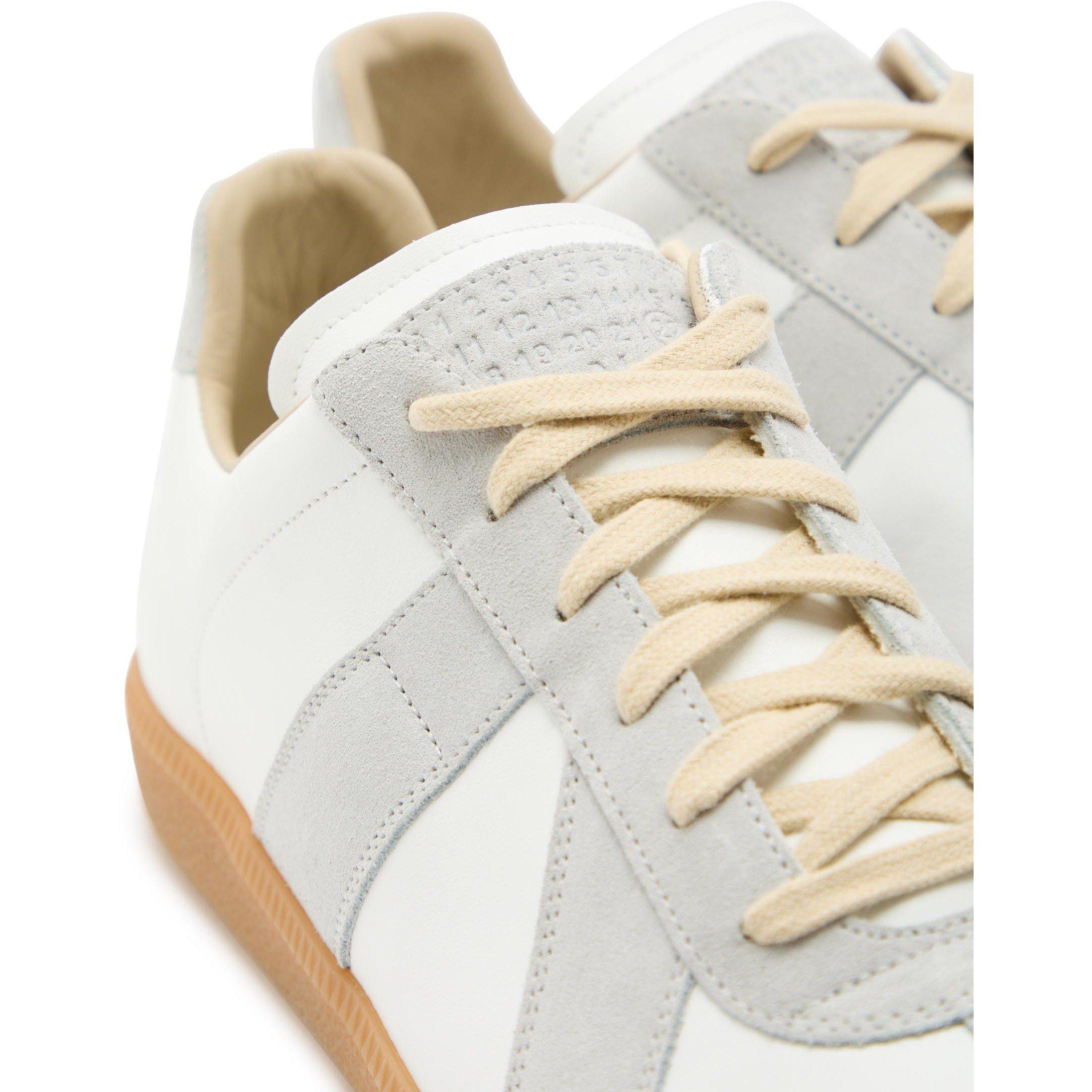 WHITE - Maison Margiela - Women's Leather Low-Top Trainers - 4