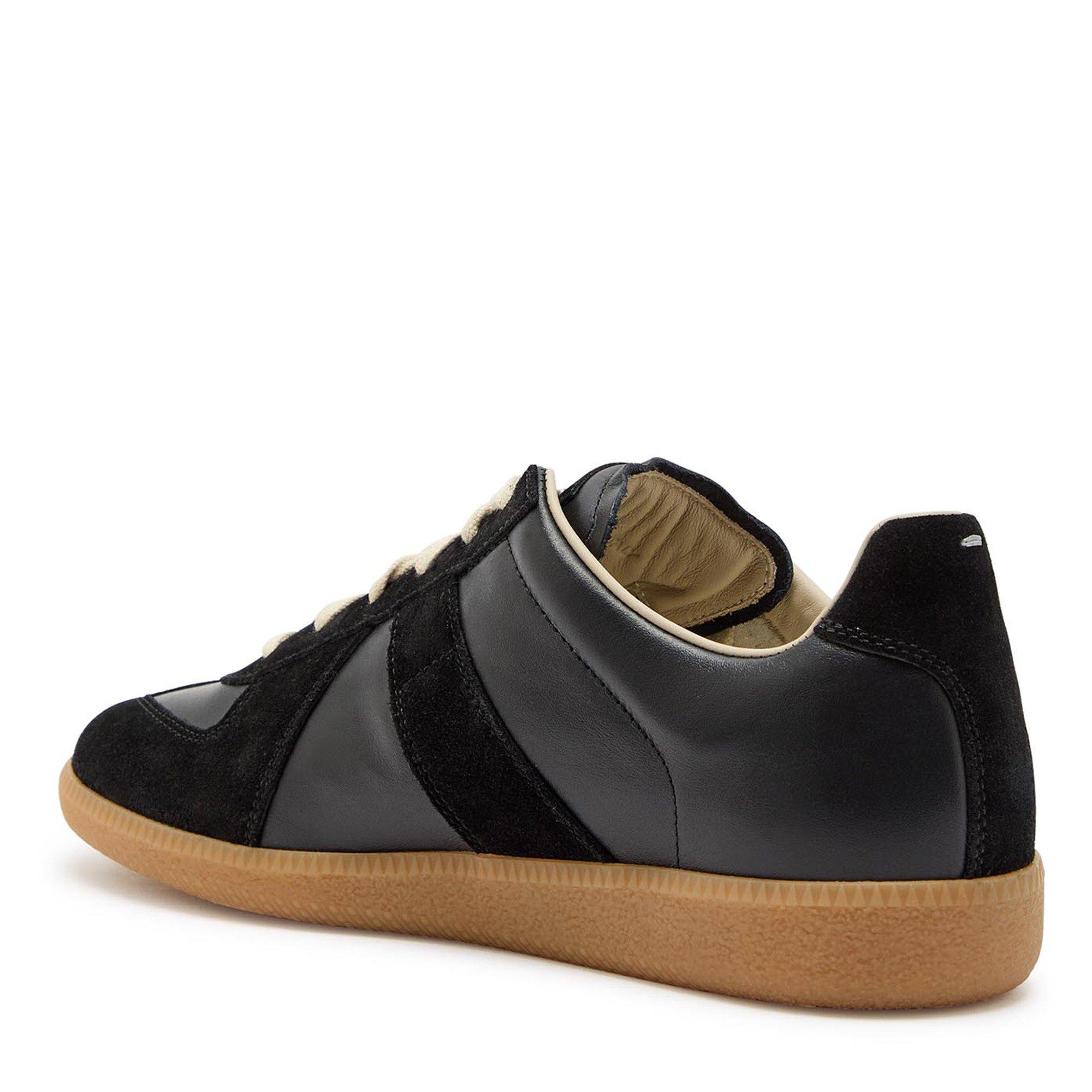 BLACK - Maison Margiela - Women's Leather Low-Top Trainers - 2