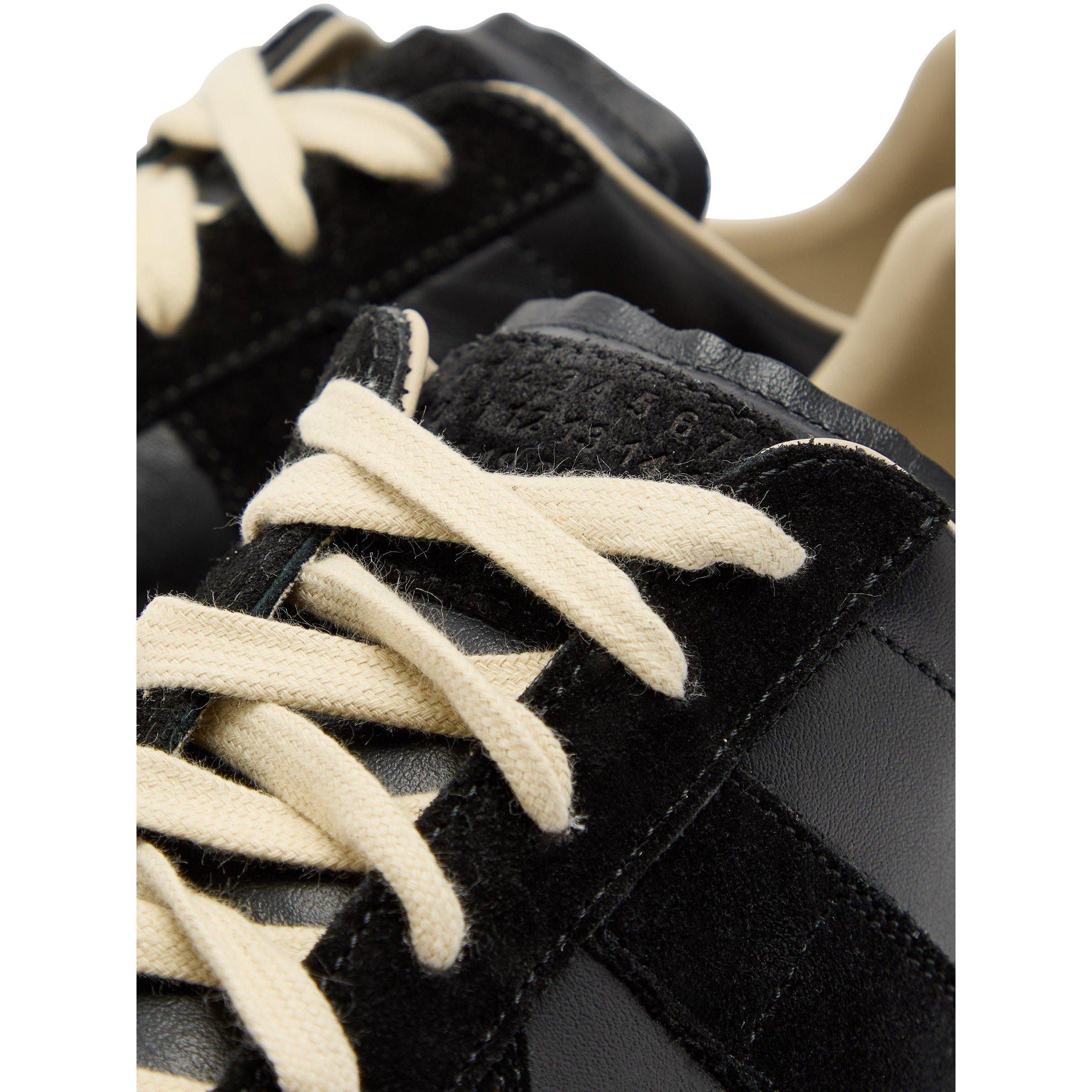 BLACK - Maison Margiela - Women's Leather Low-Top Trainers - 4