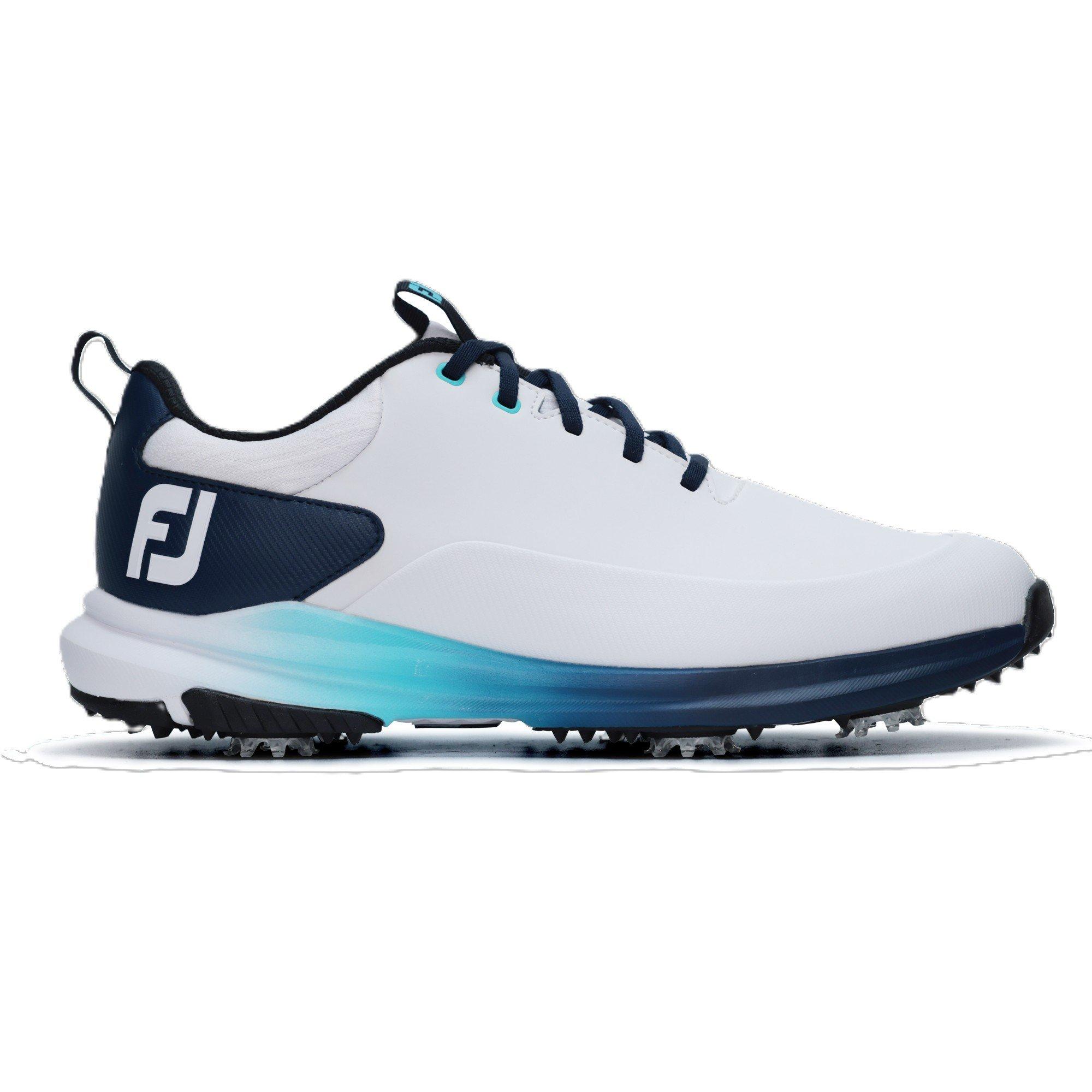Wht/Nvy/Blue - FootJoy - Men's Tour Rival Spiked Golf Shoes