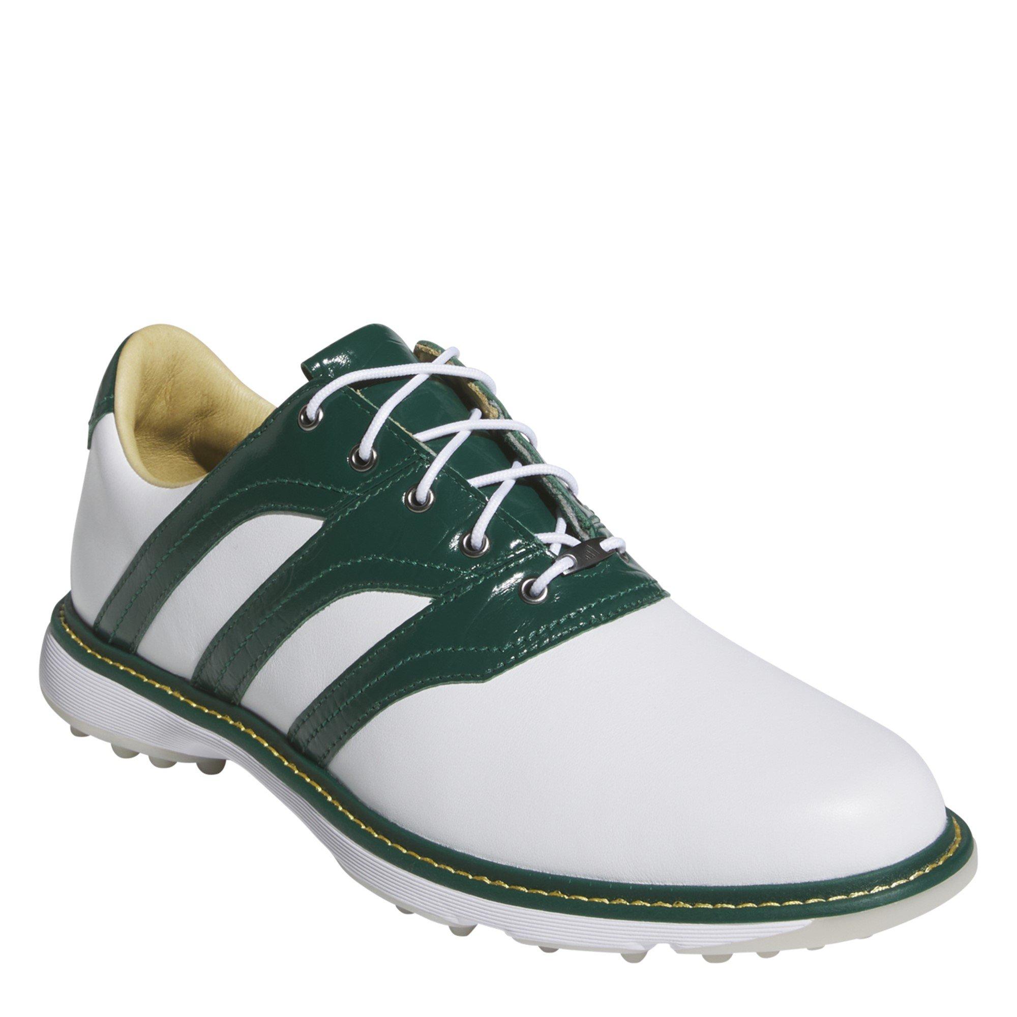 Bianco/Verde/Giallo - adidas - Adults MC Z Traxion Leather Spikeless Golf Shoes - 3