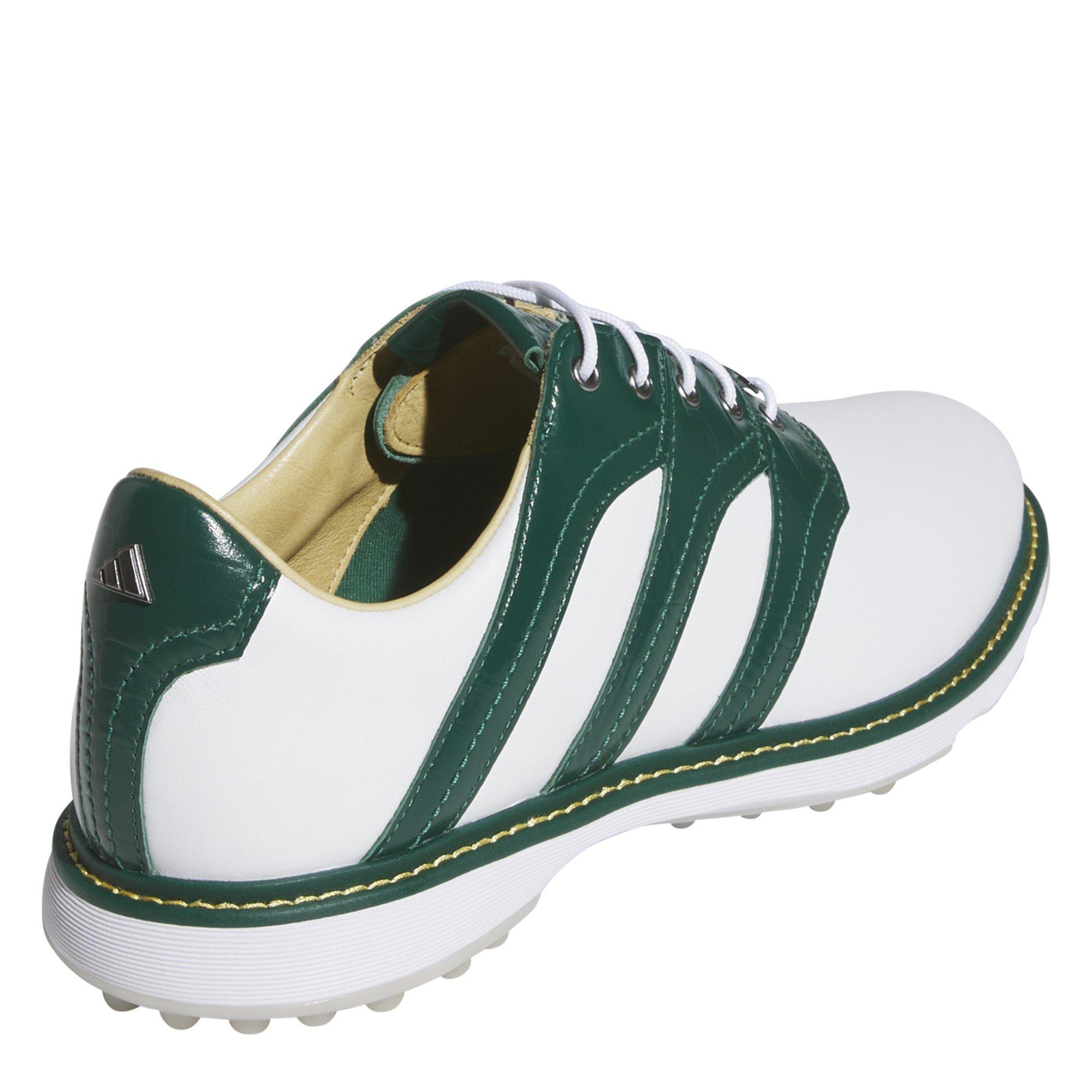 Bianco/Verde/Giallo - adidas - Adults MC Z Traxion Leather Spikeless Golf Shoes - 4
