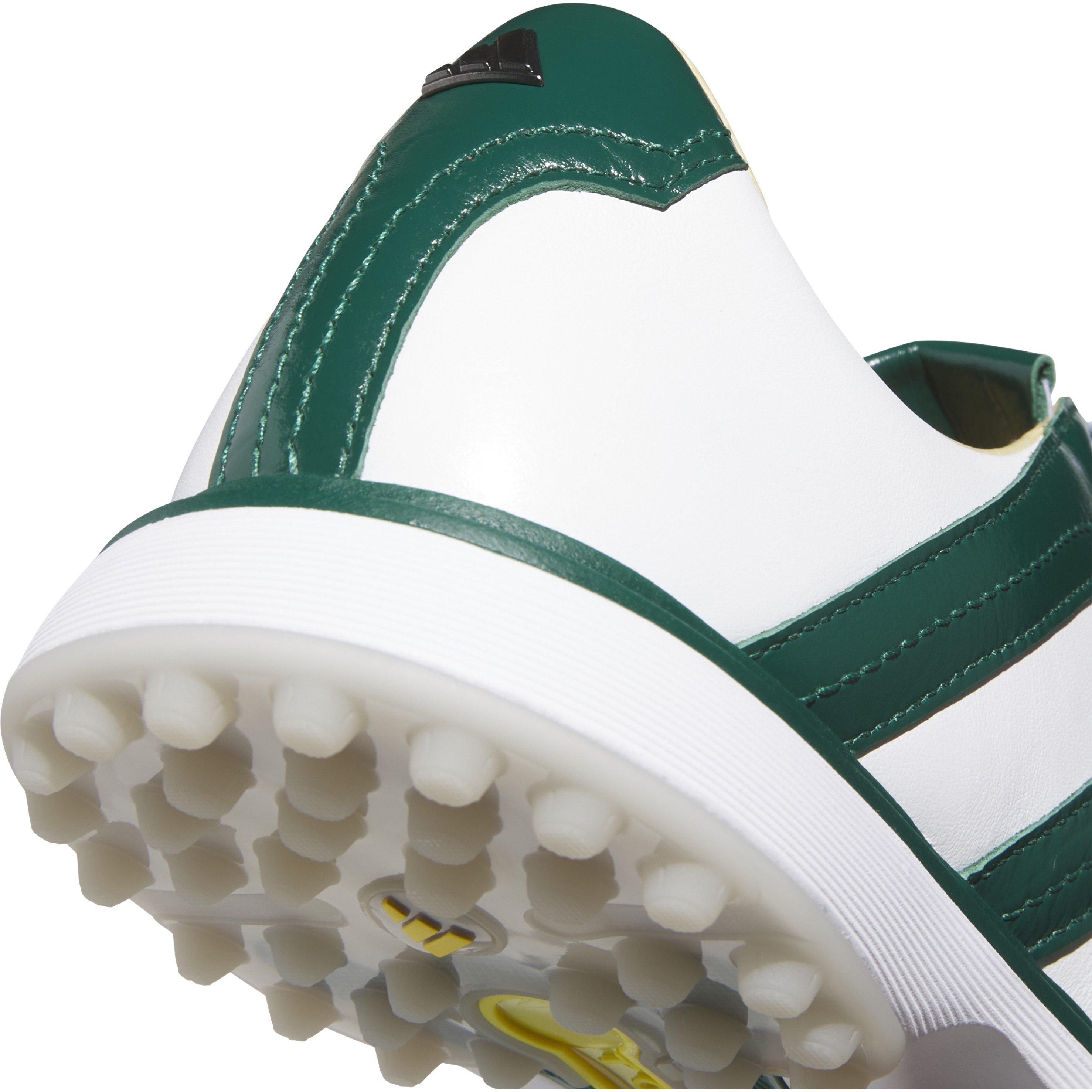 Bianco/Verde/Giallo - adidas - Adults MC Z Traxion Leather Spikeless Golf Shoes - 7