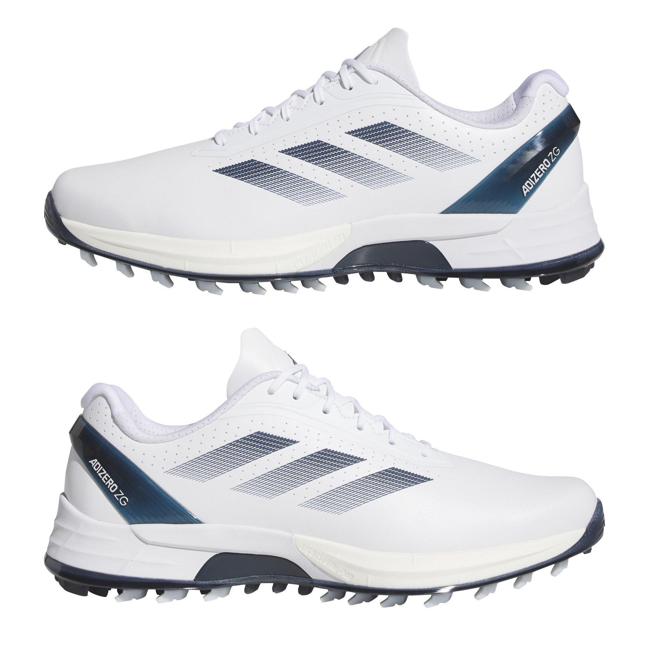 Wit/Marineblauw - adidas - Adizero ZG Golf Shoes Mens - 9