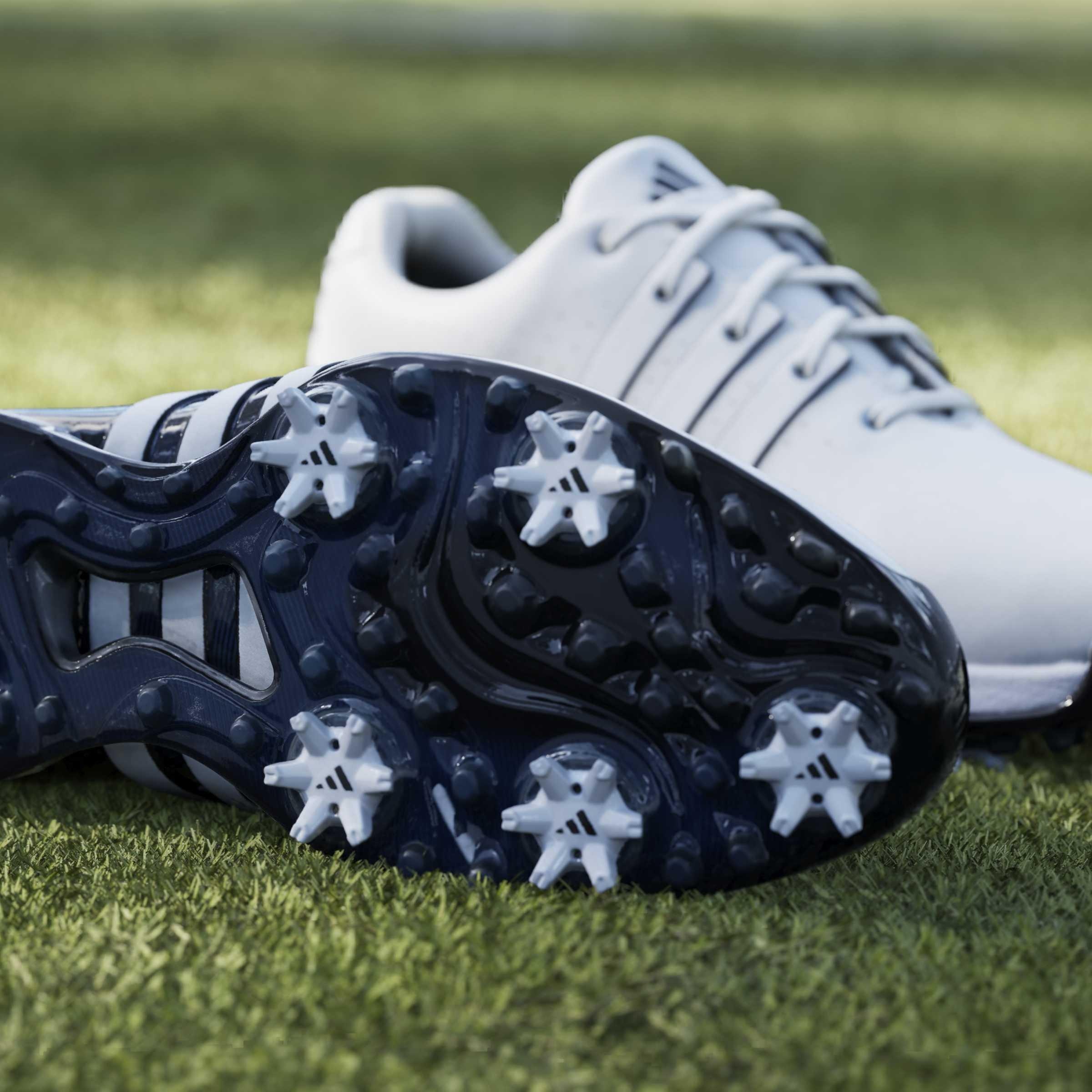 Wht/CBlck/Lurbl - adidas - Tour360 24 Wide Golf Shoes Mens - 16