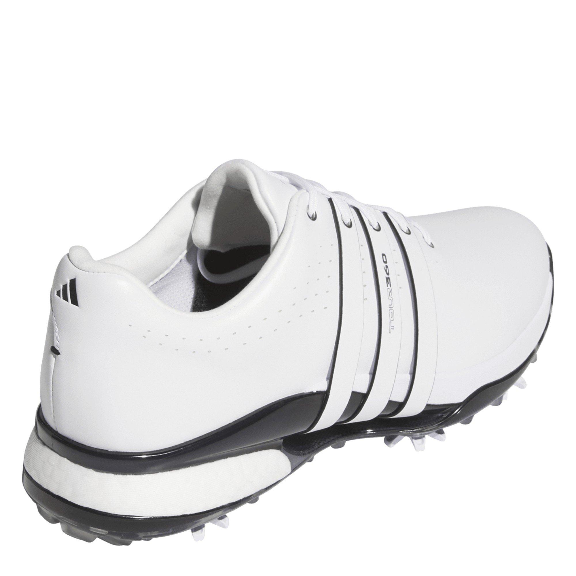 Wht/CBlck/Lurbl - adidas - Tour360 24 Wide Golf Shoes Mens - 4