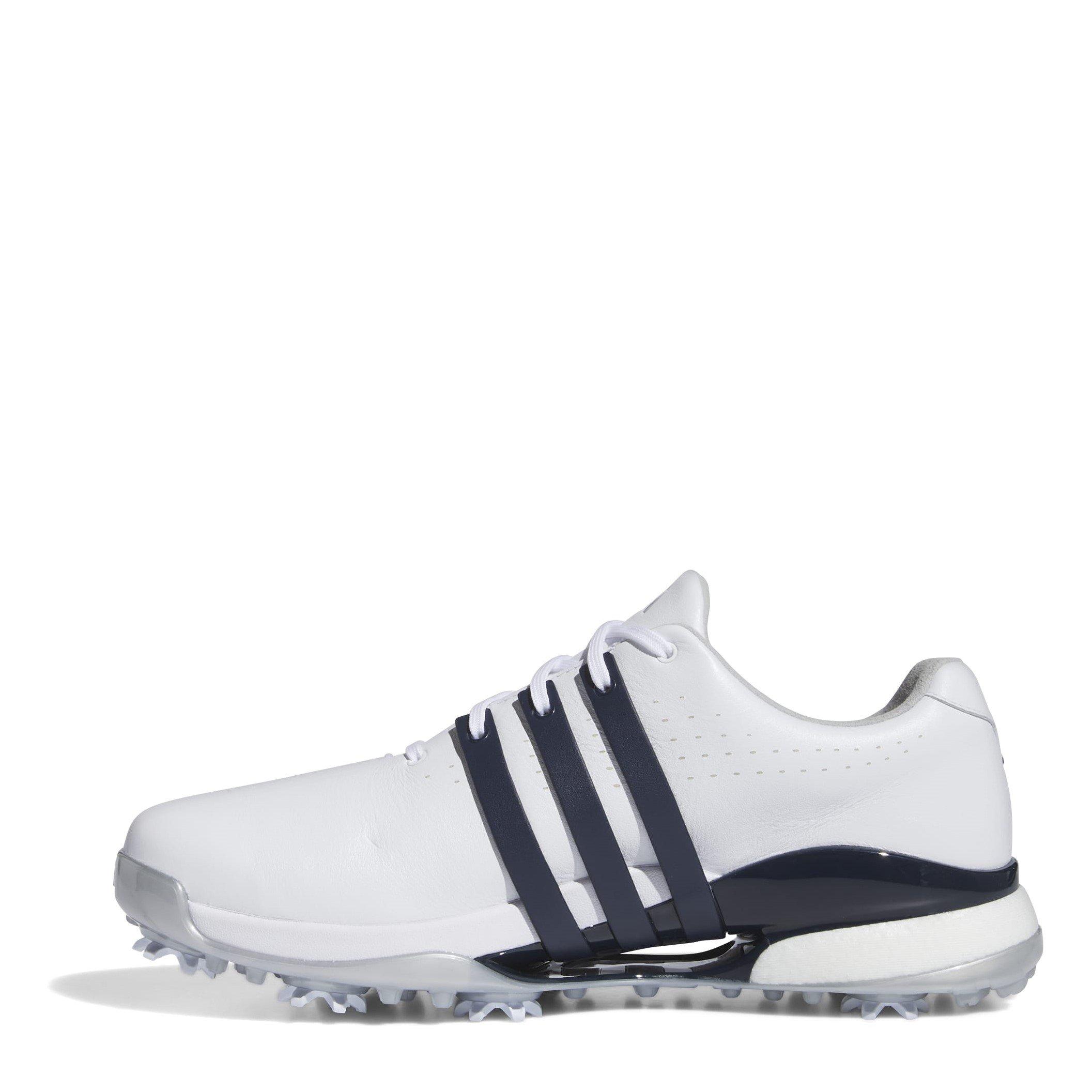 White/Nvy/Silv - adidas - Tour360 24 Wide Golf Shoes Mens - 2