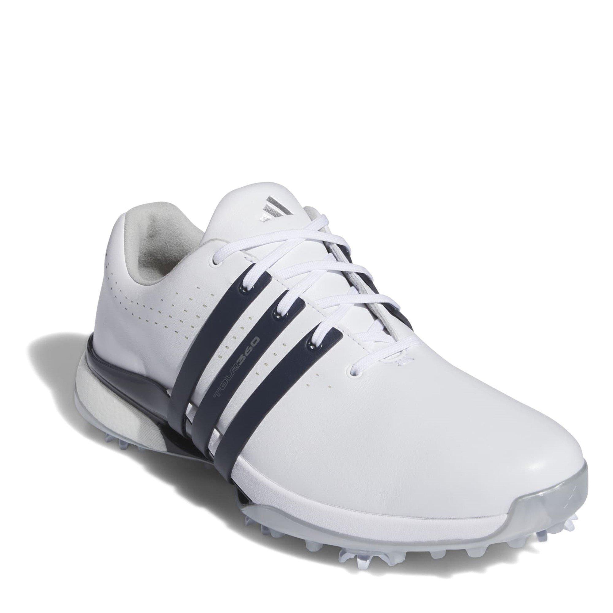 White/Nvy/Silv - adidas - Tour360 24 Wide Golf Shoes Mens - 3